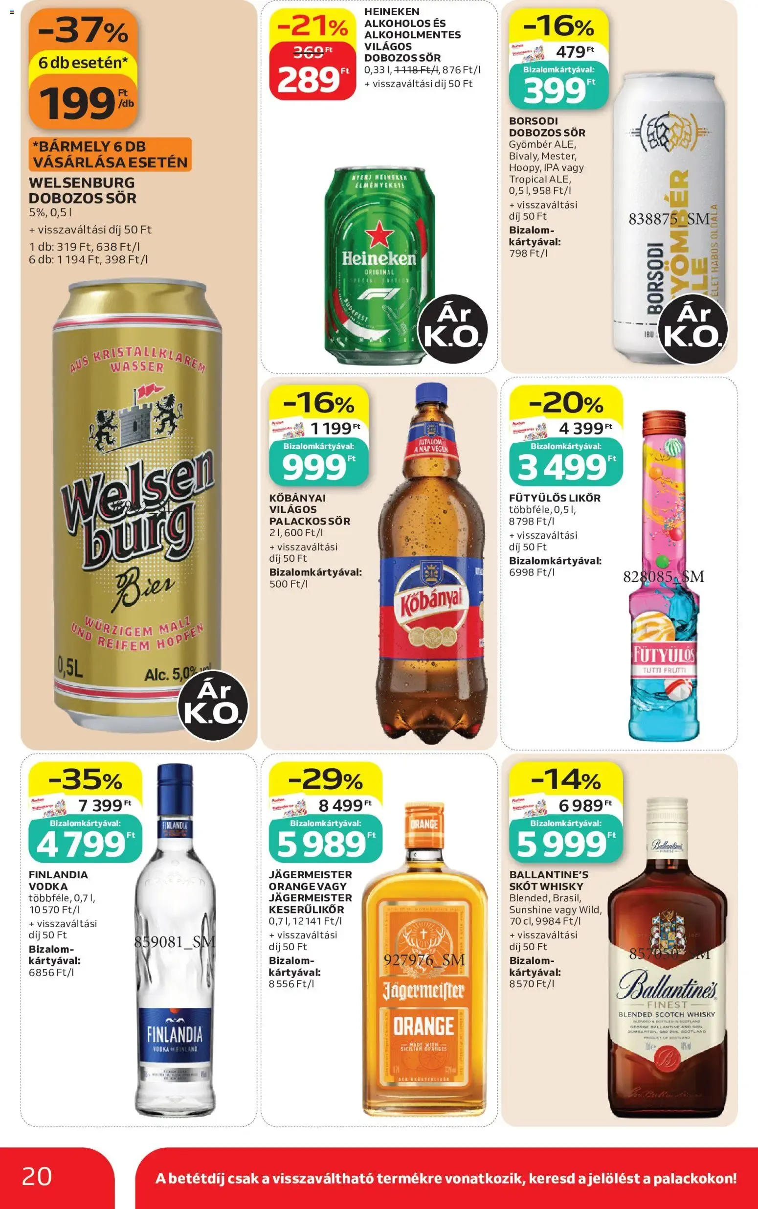Katalógus Auchan akciós újság - 2026.08.21. -tól/töl > akció, lapozható szórólap 🛍️ augusztus 21.-tól augusztus 26.-ig 2026. - Oldal 20