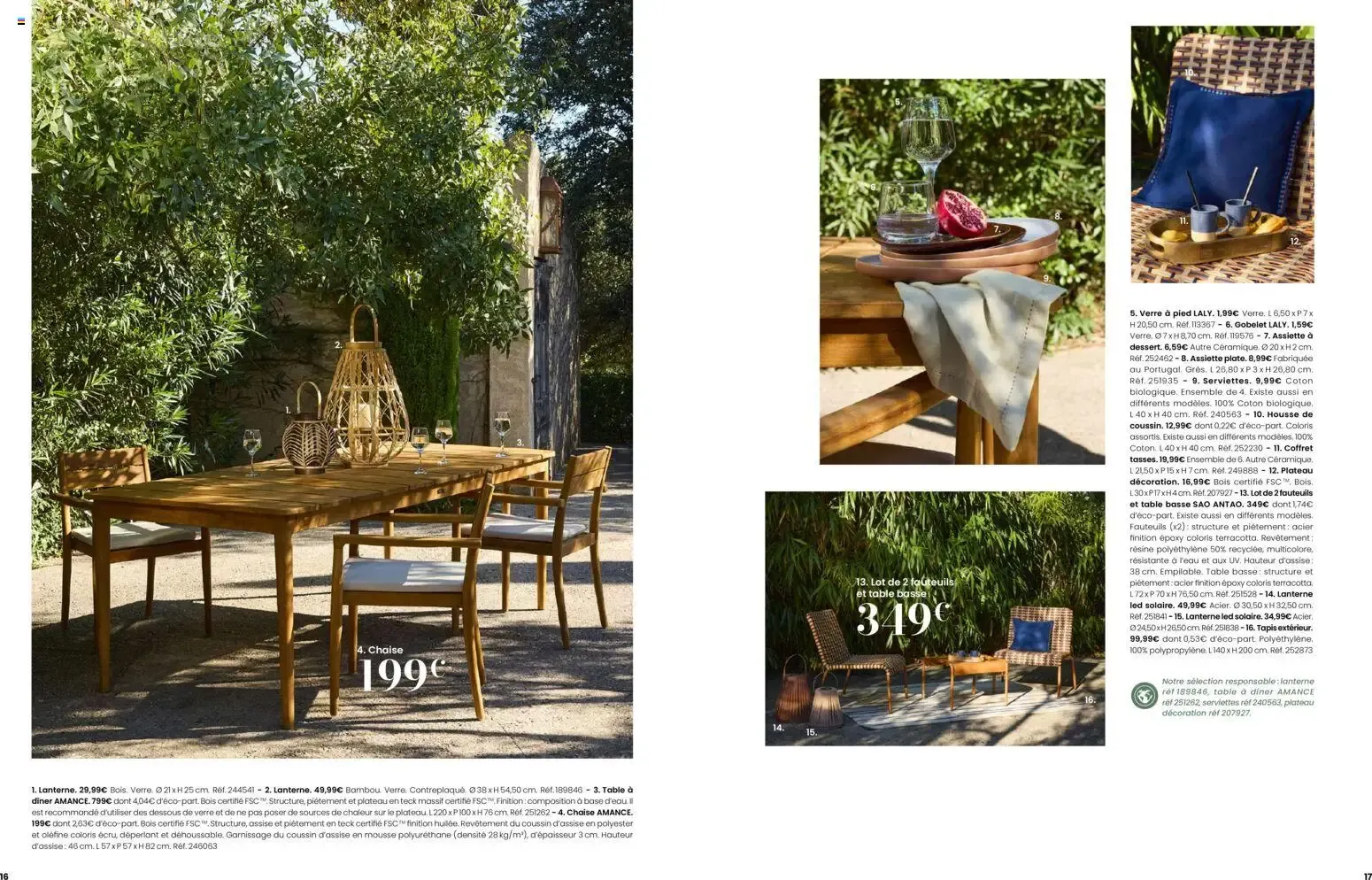 Maisons du Monde Évasion Estivale Collection Outdoor 2026 du 2 septembre au 31 décembre 2026 - Catalogue page 9