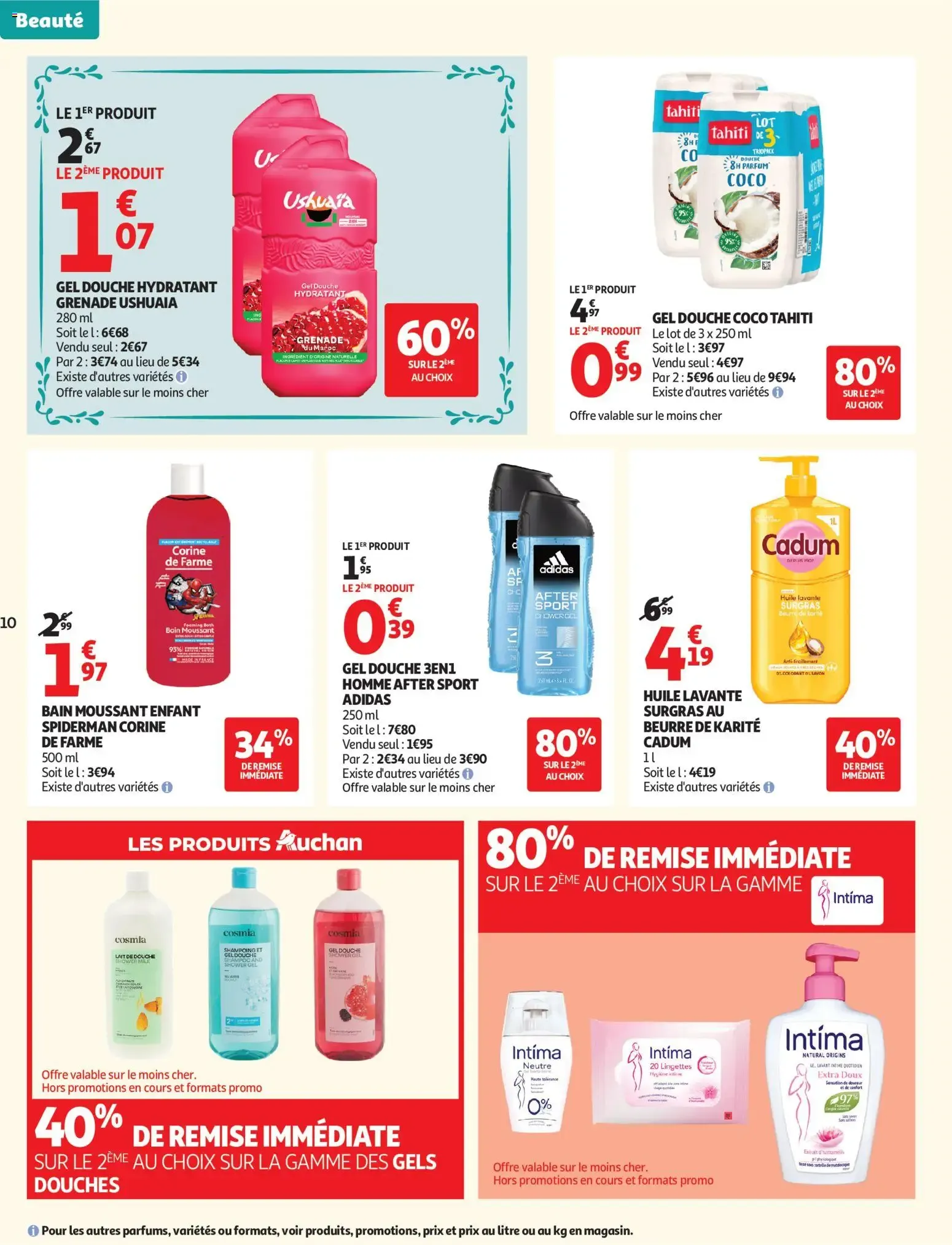 Auchan Beauté, Halles hypers à partir du 16/06/2026 - promo en ligne du 16 juin au 28 juin 2026 - Catalogue page 10