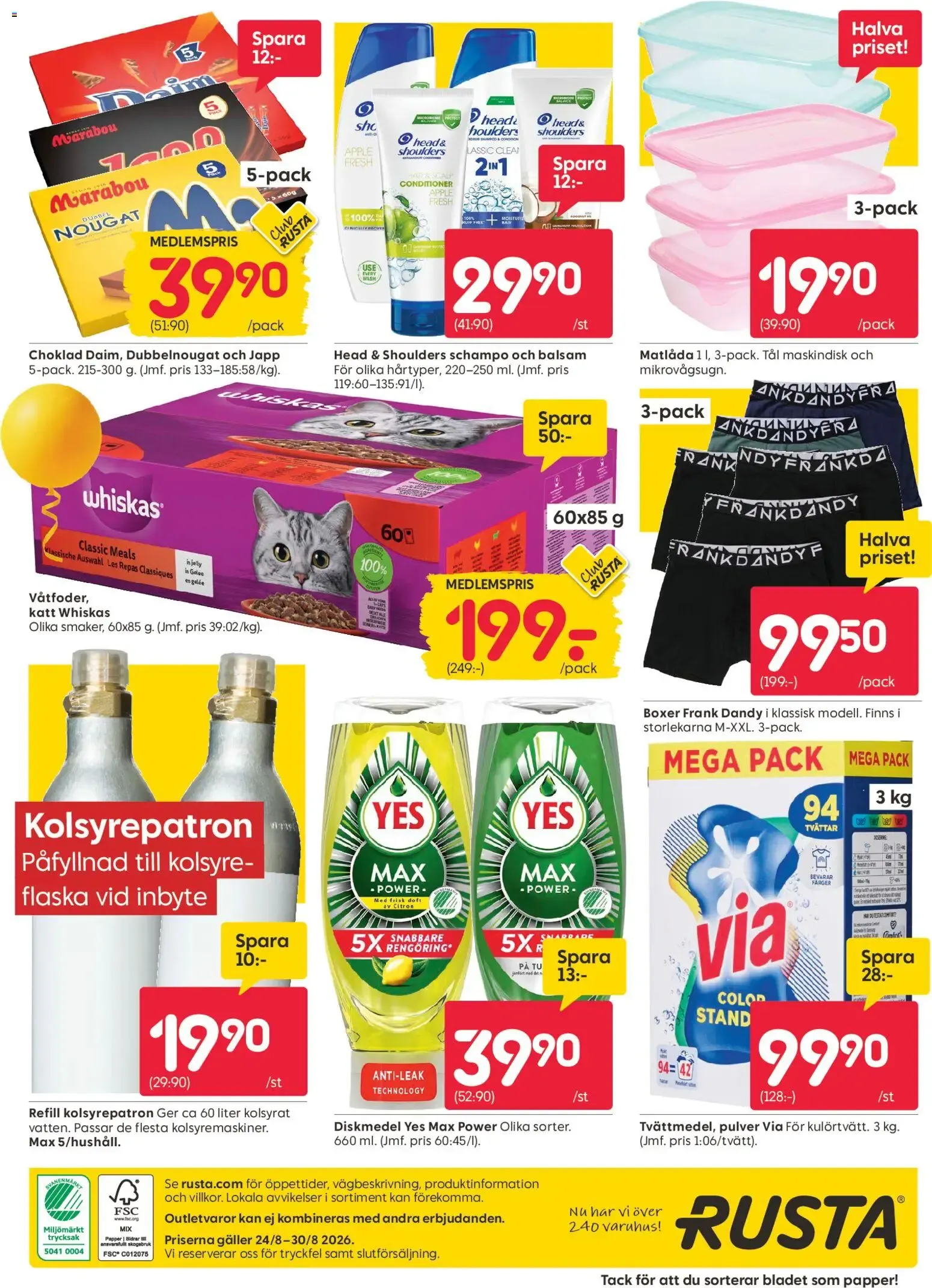 Rusta - Massor av fyndpriser från 24 augusti till 30 augusti 2026 - Reklamblad sidor 16