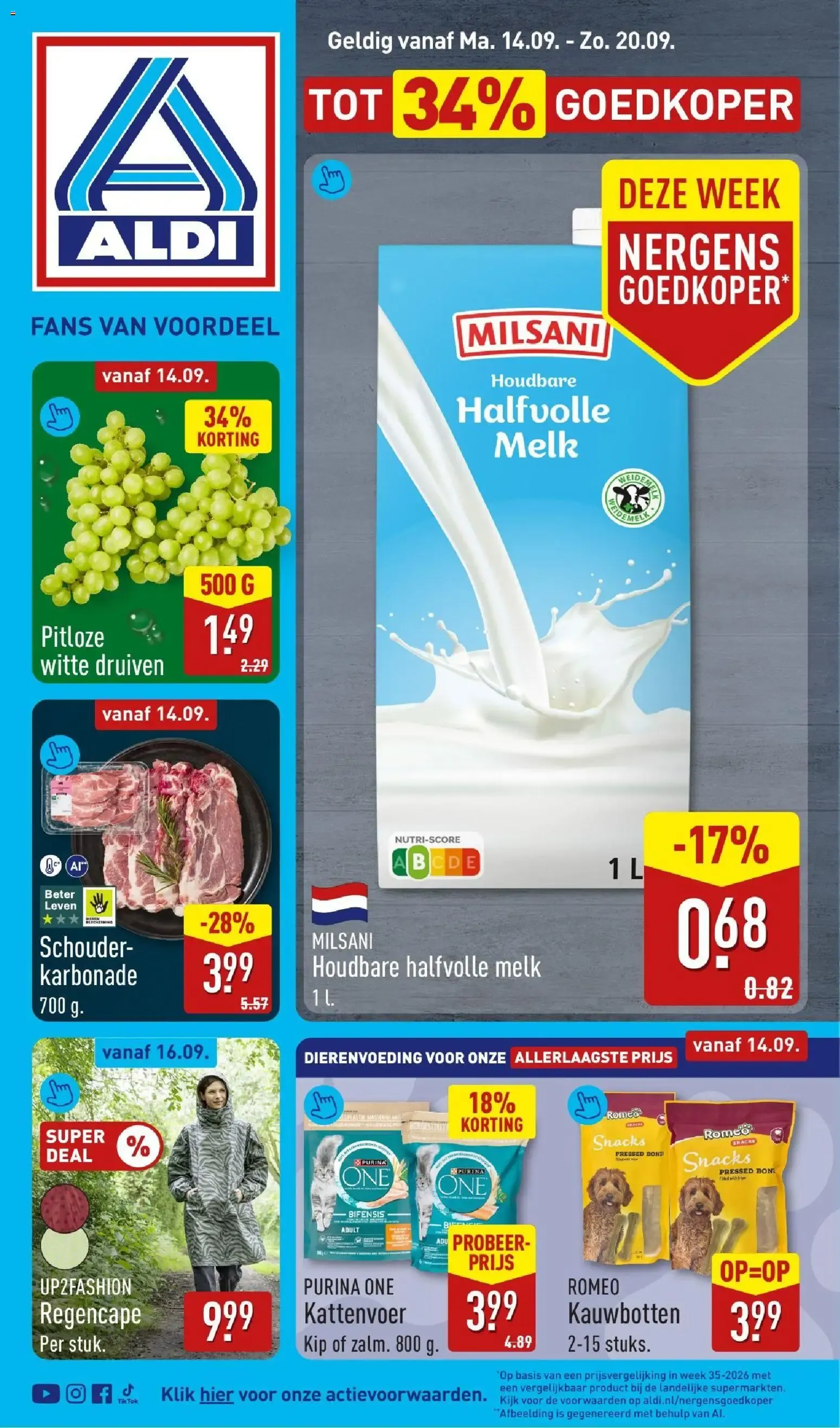 Aldi folder vanaf 14-09-2026 (volgende, deze week) van 14 september tot 20 september 2026 - Folder pagina 1