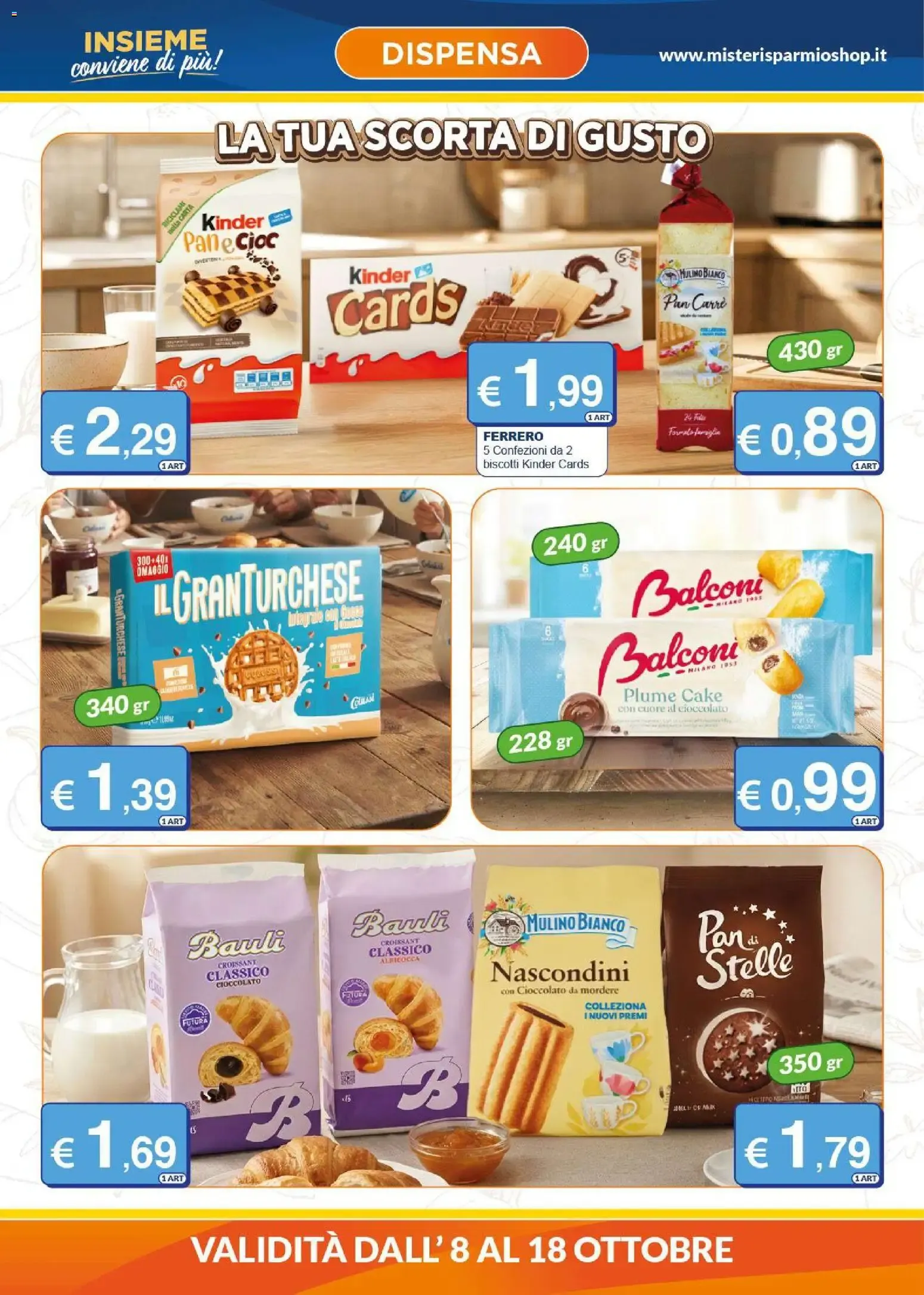 Mister Risparmio volantino dal 08/10/2026 - online Offerte da 8 ottobre a 18 ottobre di 2026 - Pagina del volantino 2