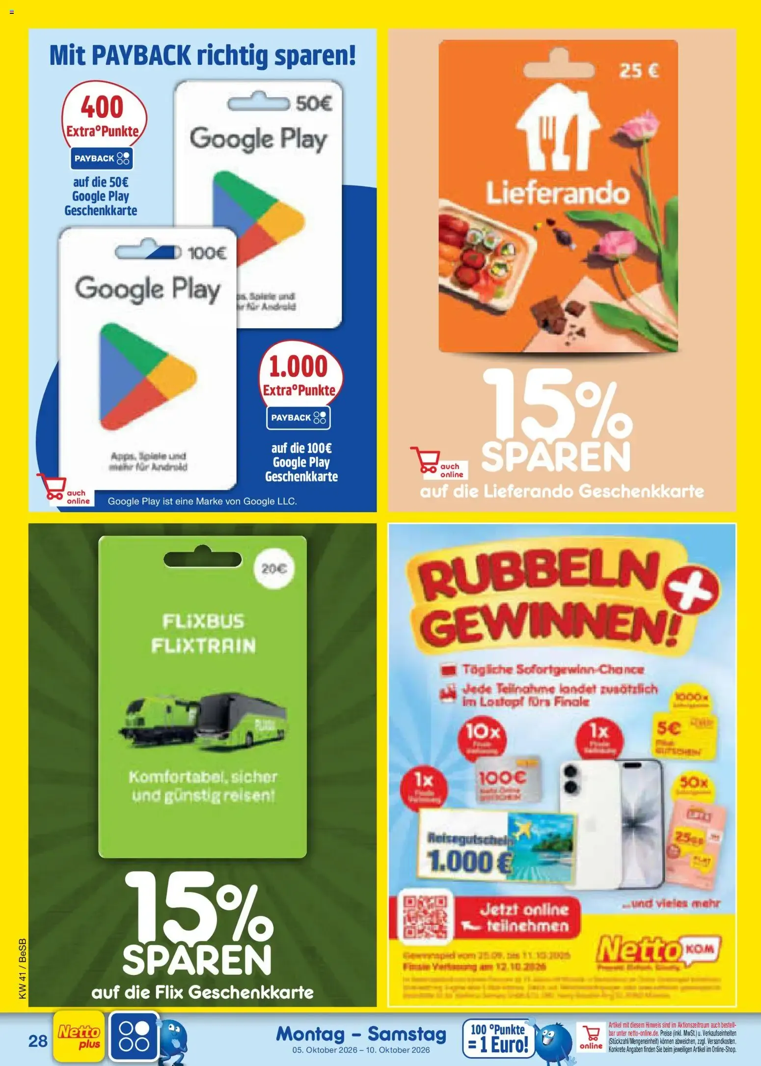 Netto Marken-Discount Prospekt (ab 05.10.2026) » Angebote von 5. Oktober bis 10. Oktober 2026 - Prospekt seite 34