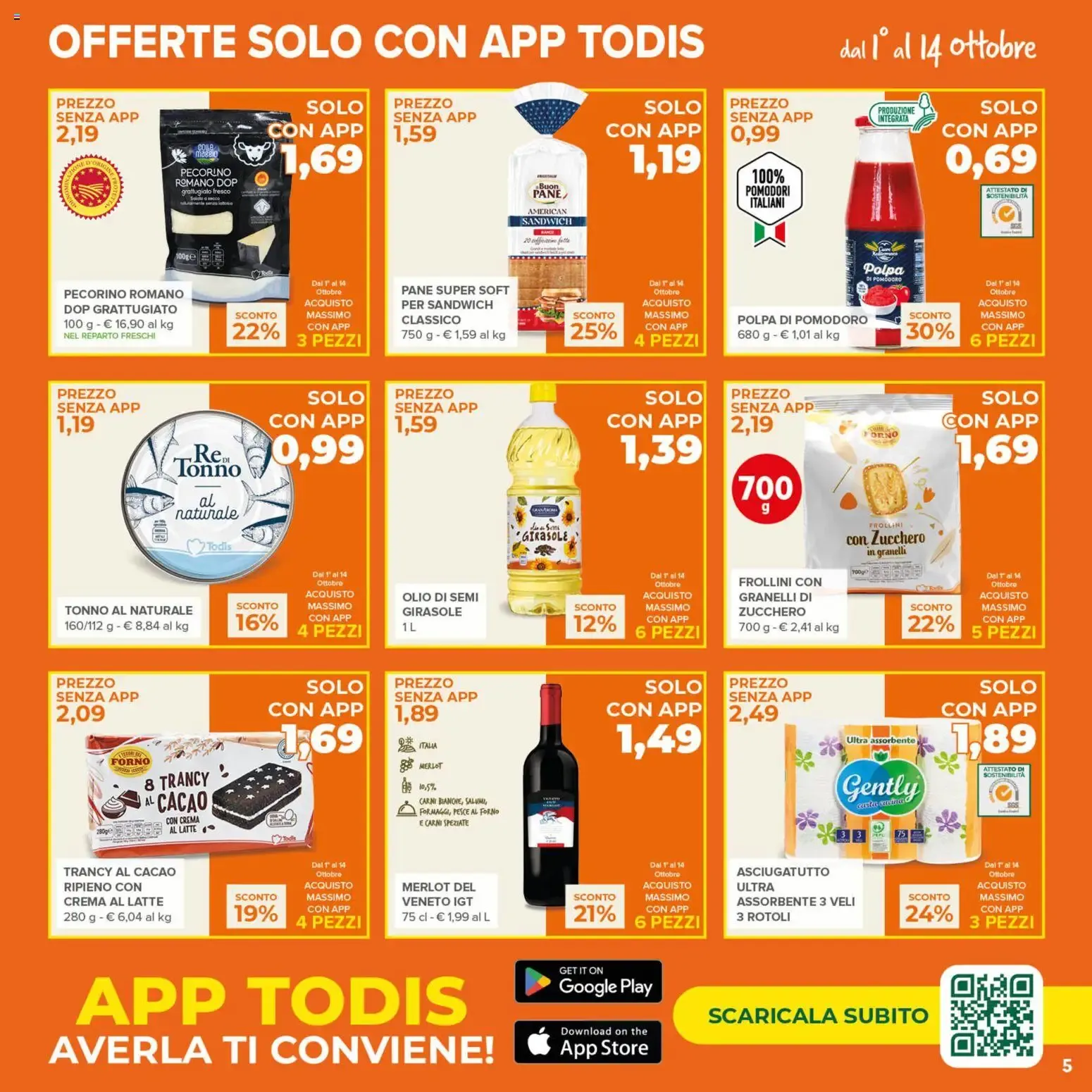 Todis: Offerte dal 1 al 14 Ottobre da 1 ottobre a 14 ottobre di 2026 - Pagina del volantino 5