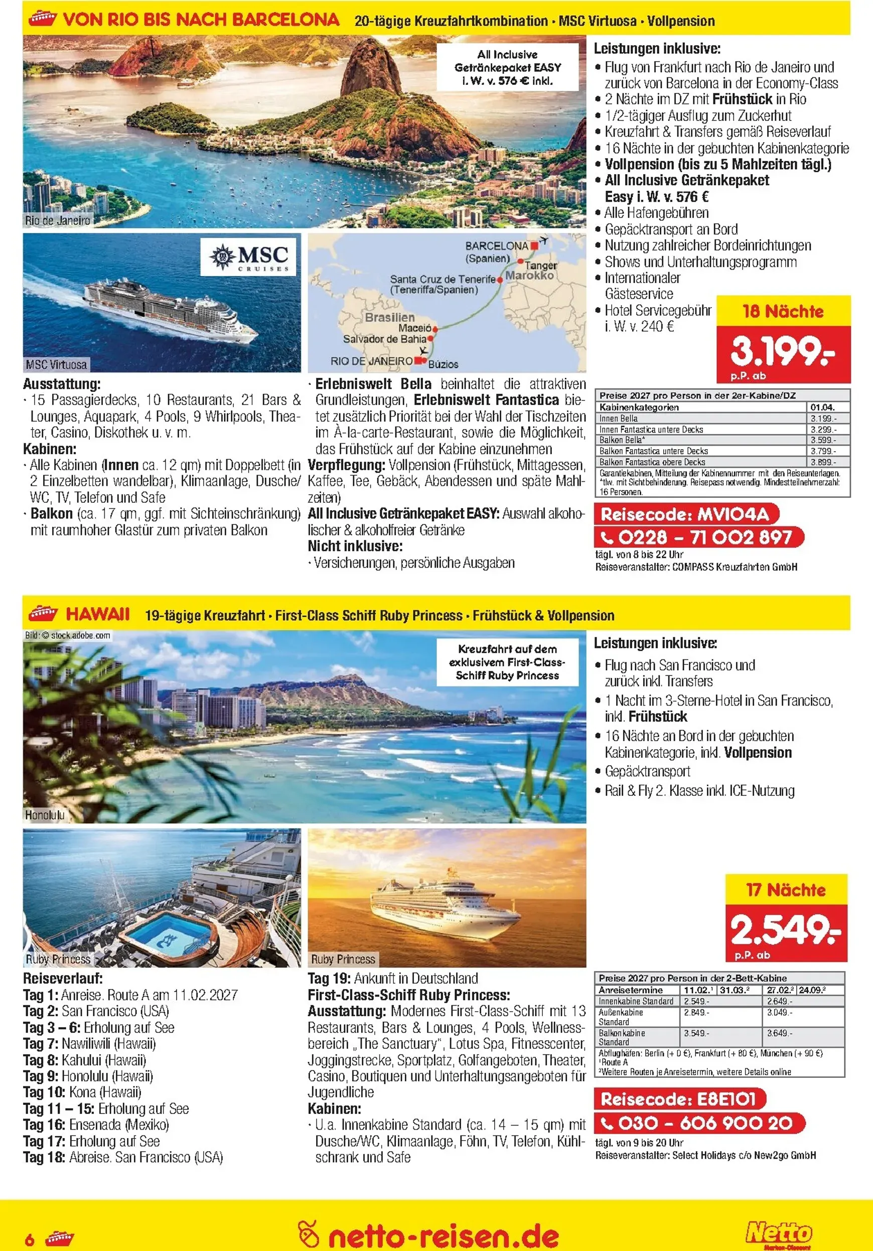 Netto Marken Discount - Reisen Prospekt – von Donnerstag 01.10.2026 bis Samstag 31.10.2026 von 1. Oktober bis 31. Oktober 2026 - Prospekt seite 6