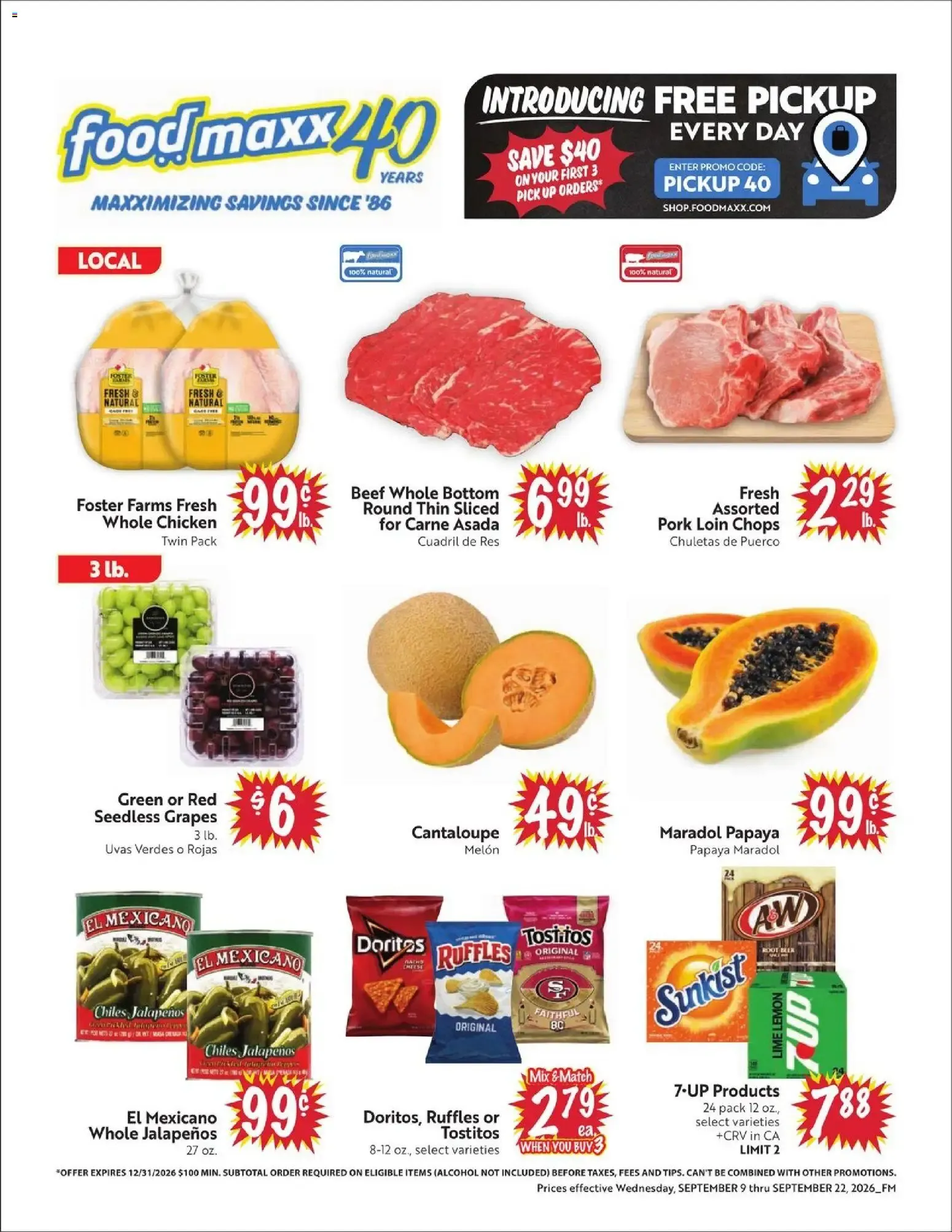 Weekly ad FoodMaxx Weekly Ad - NV (09/09 - 09/22 2026) - Flyer from September 9 to September 22 2026 - Page 1
