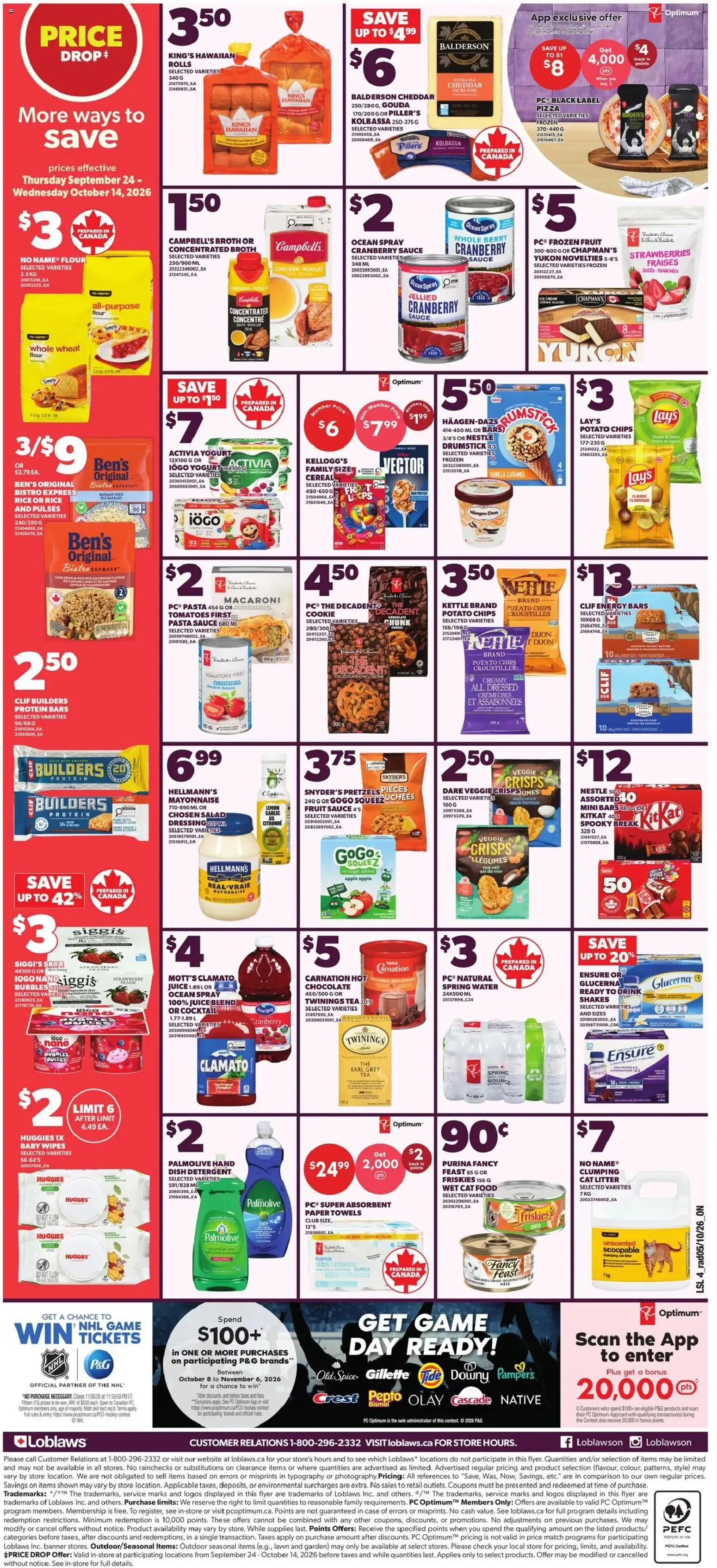 Loblaws weekly flyer / circulaire from Oct 8, 2026 > weekly specials & deals from October 8 to October 14 2026 - flyer page 2