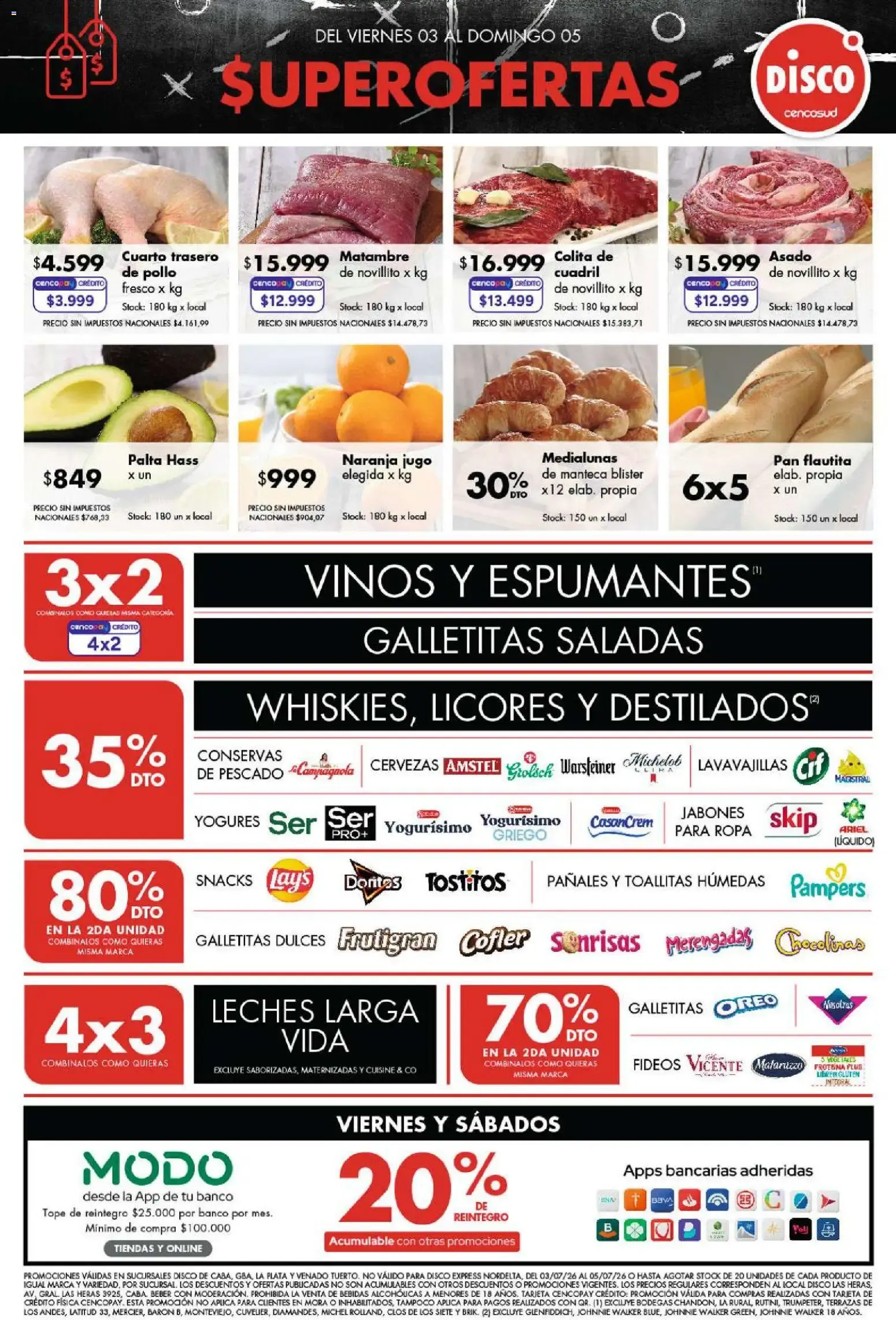 Ofertas de Disco ofertas del 03/07/2026 - 05/07/2026 3 de julio al 5 de julio 2026 - Página 1 del catálogo