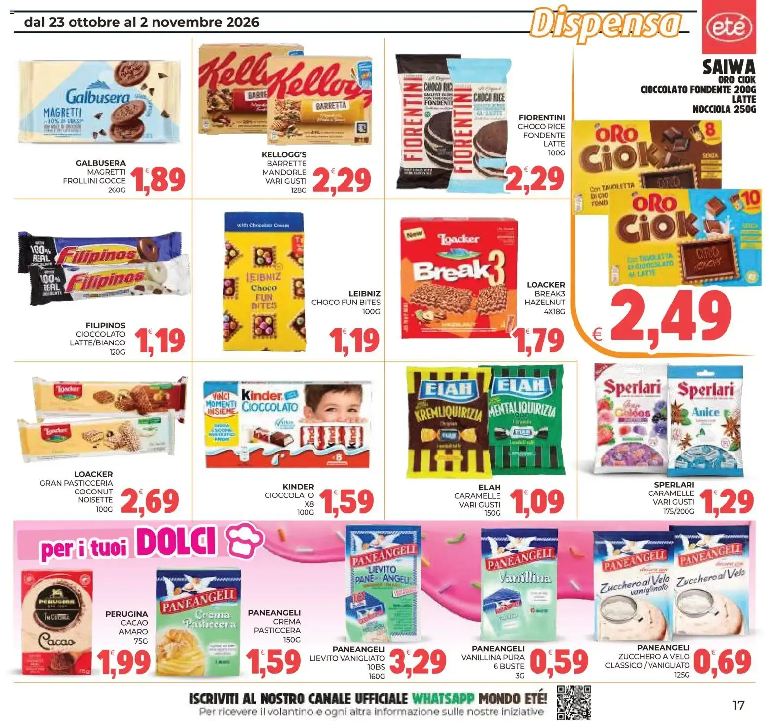 Eté volantino dal 23/10/2026 - online Offerte da 23 ottobre a 2 novembre di 2026 - Pagina del volantino 17