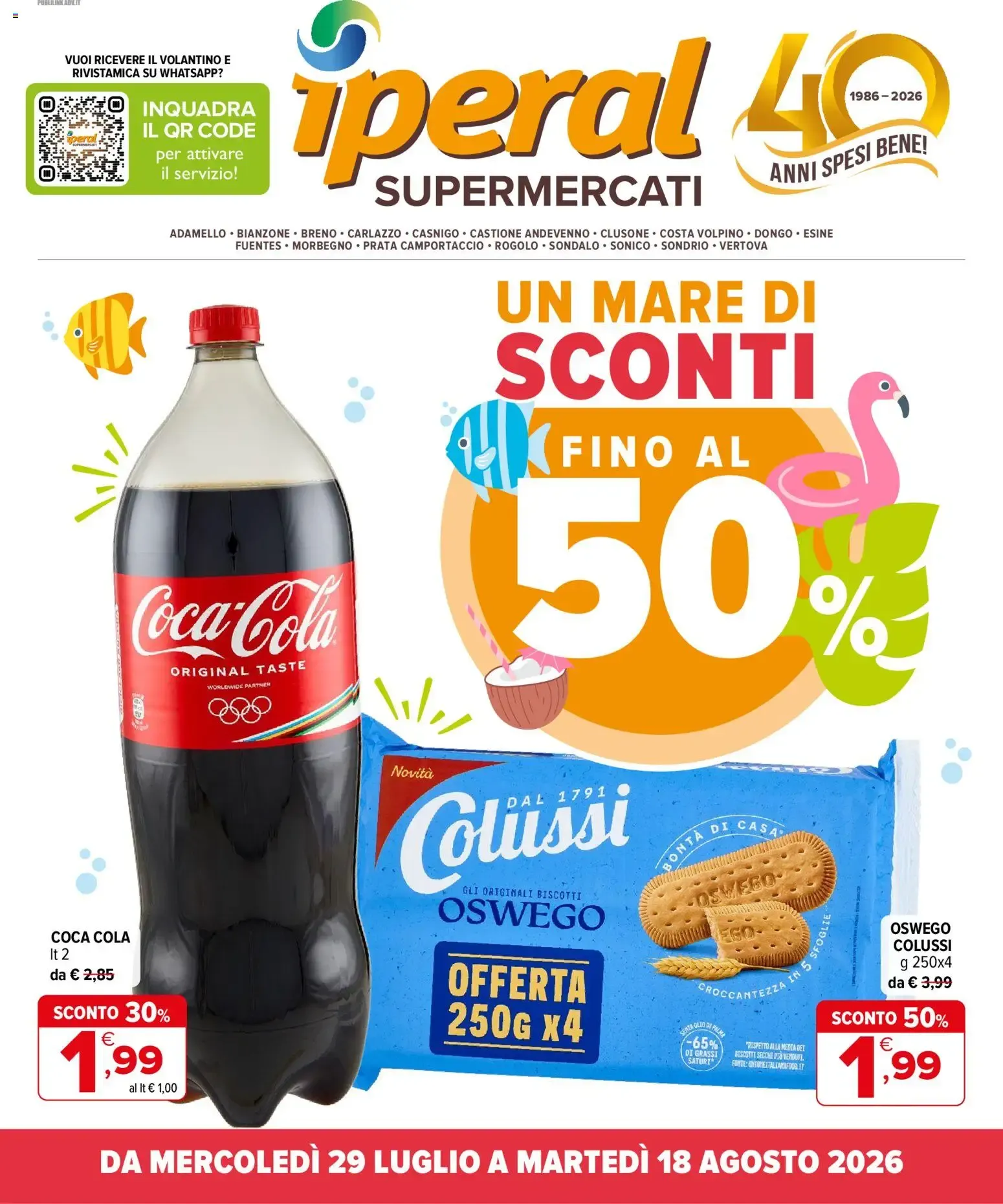 Iperal Supermercati: Un Mare di Sconti da 29 luglio a 18 agosto di 2026 - Pagina del volantino 1