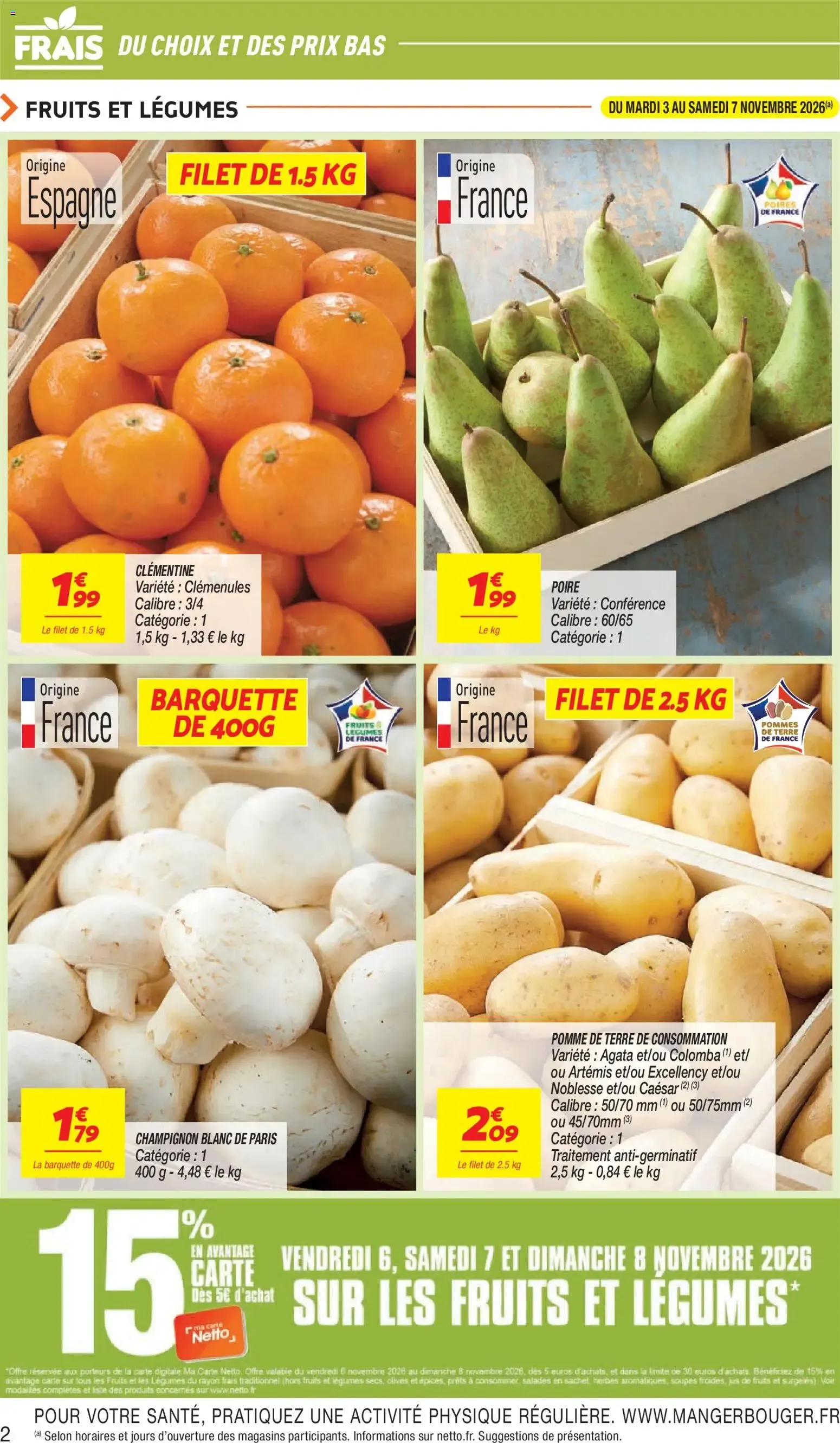 Netto - Temps fort Novembre à partir du 03/11/2026 - promo en ligne du 3 novembre au 9 novembre 2026 - Catalogue page 2