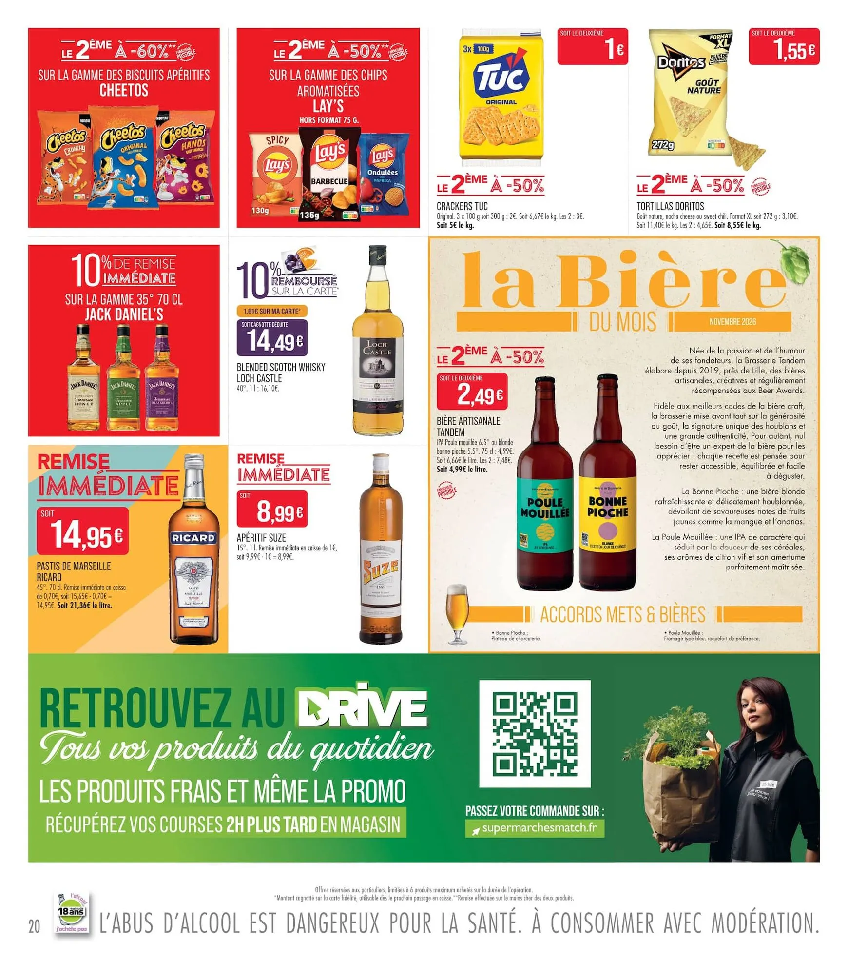 Prospectus Match - La Match Mania valide du du mardi 27/10/2026 au du dimanche 08/11/2026 du 27 octobre au 8 novembre 2026 - Catalogue page 20