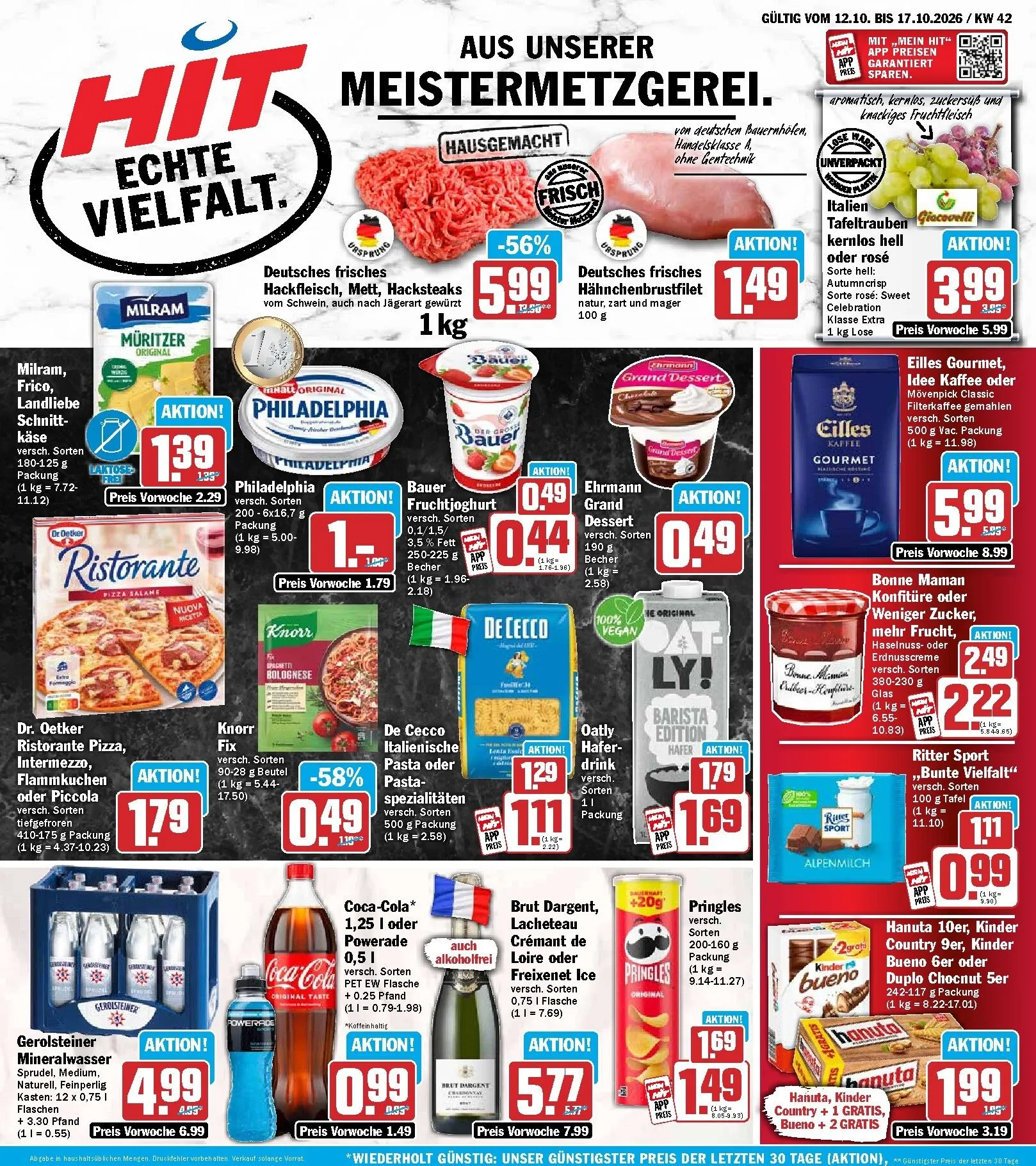 Hit Prospekt – von Montag 12.10.2026 bis Samstag 17.10.2026 von 12. Oktober bis 17. Oktober 2026 - Prospekt seite 1