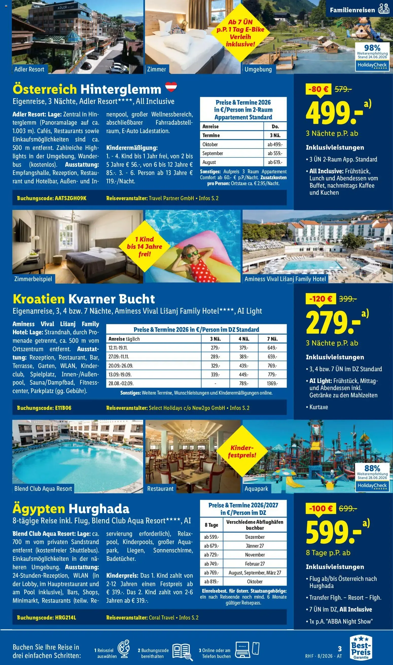 Lidl Reisen - Traumurlaub & Winter-Special Disneyland von 29. Juli bis 31. August 2026 - Flugblätt seite  3