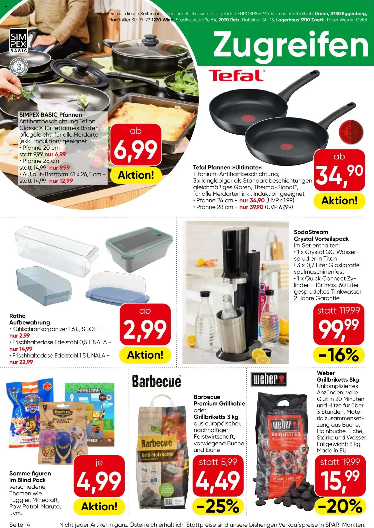 Eurospar Flugblatt von 16.07.2026 - Aktuelle Angebote von 16. Juli bis 29. Juli 2026 - Flugblätt seite 14