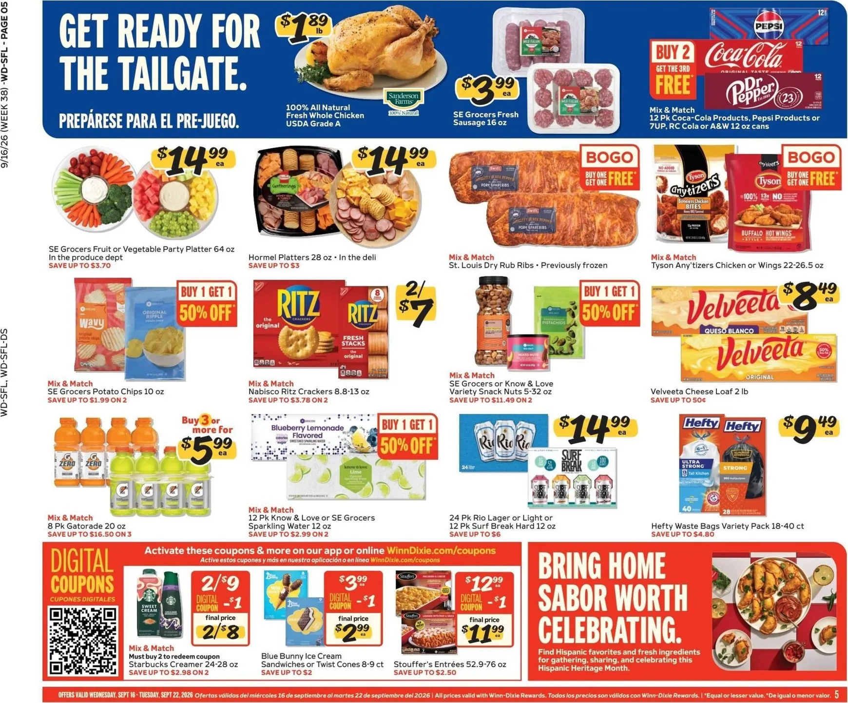 Weekly ad Current Winn-Dixie leaflet valid from Wednesday 09/16/2026 to Tuesday 09/22/2026 from September 16 to September 22 2026 - Page 5