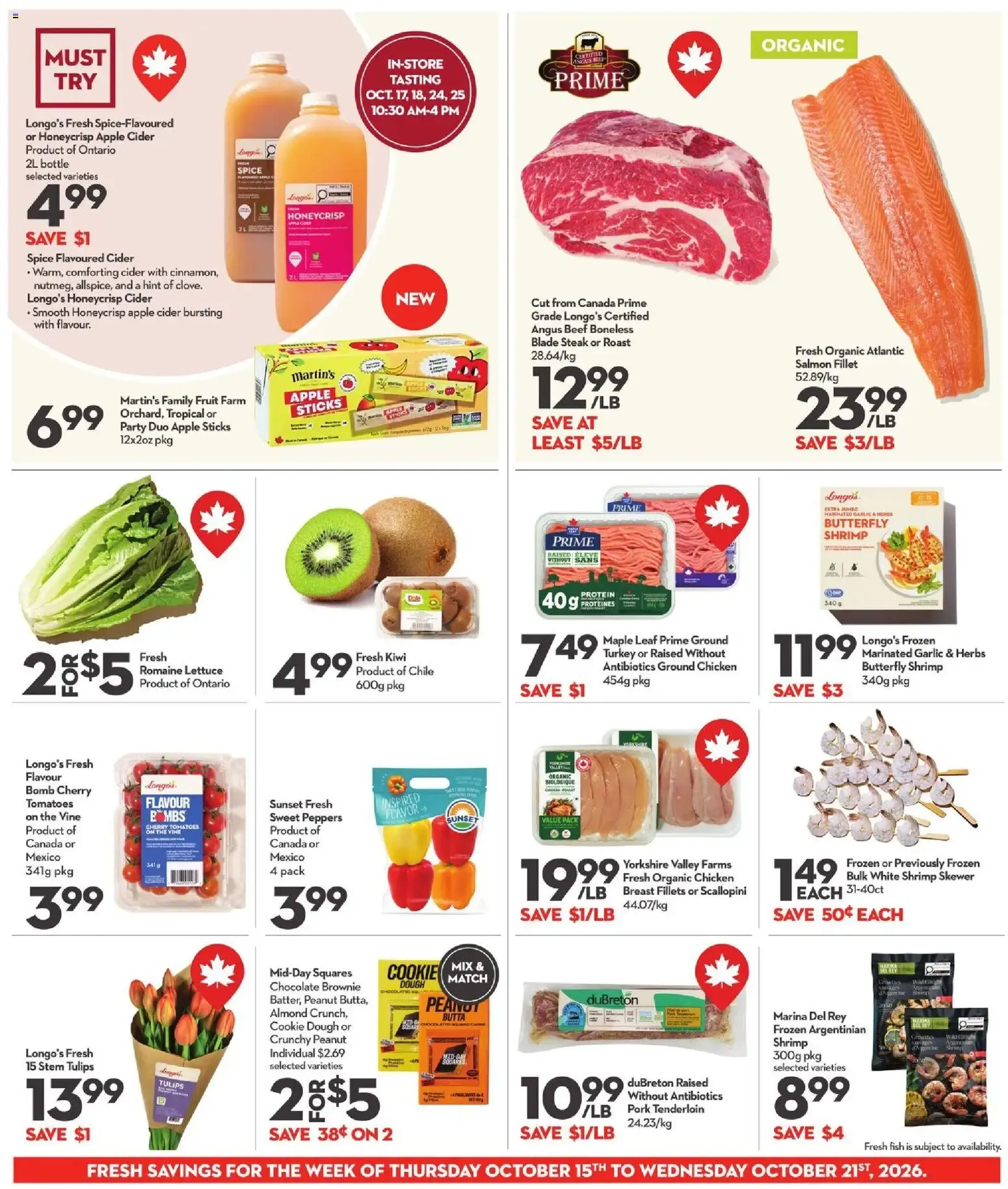 Longo's weekly flyer / circulaire from Oct 15, 2026 > weekly specials & deals from October 15 to October 21 2026 - flyer page 5