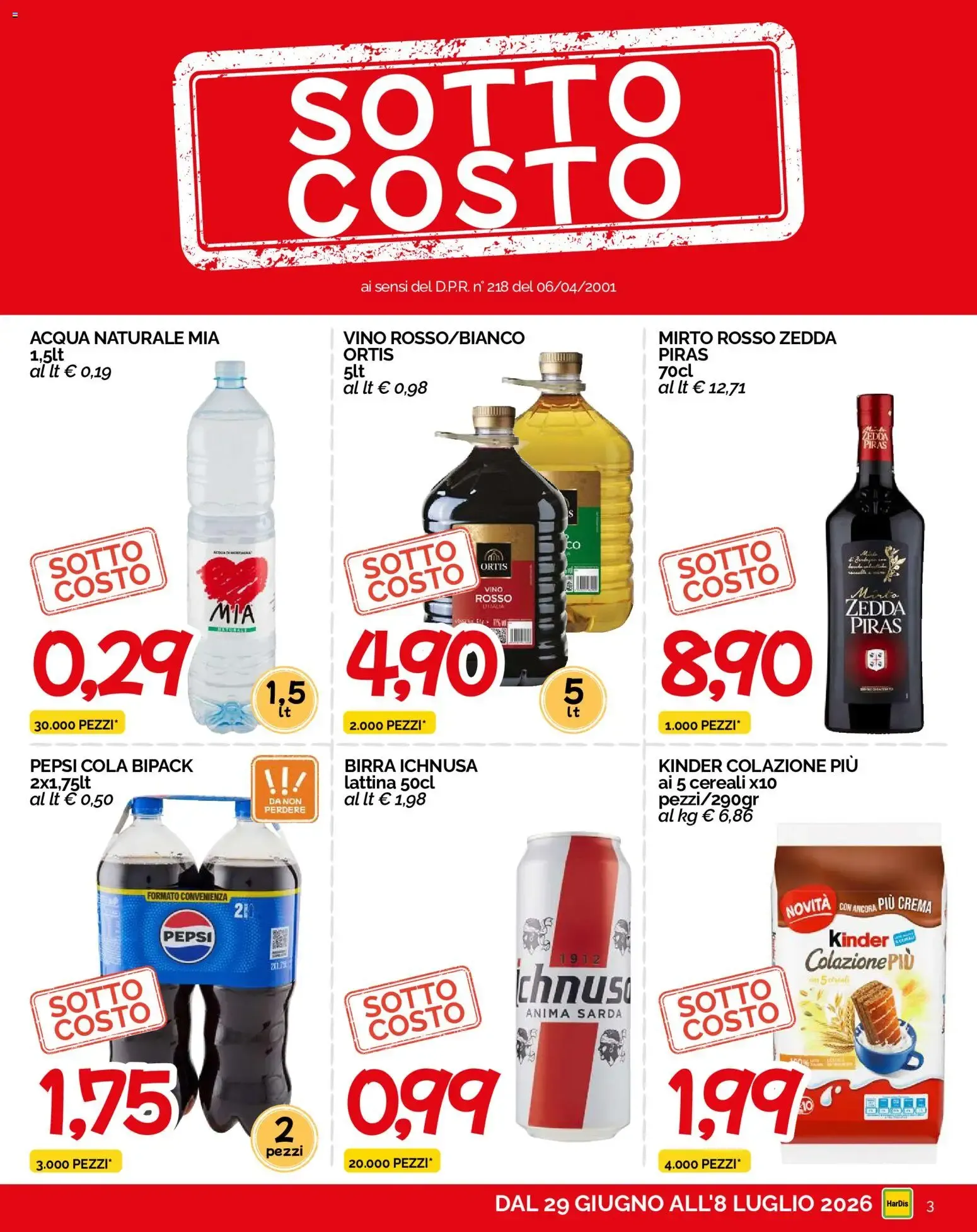 HarDis volantino dal 29/06/2026 - online Offerte da 29 giugno a 8 luglio di 2026 - Pagina del volantino 3