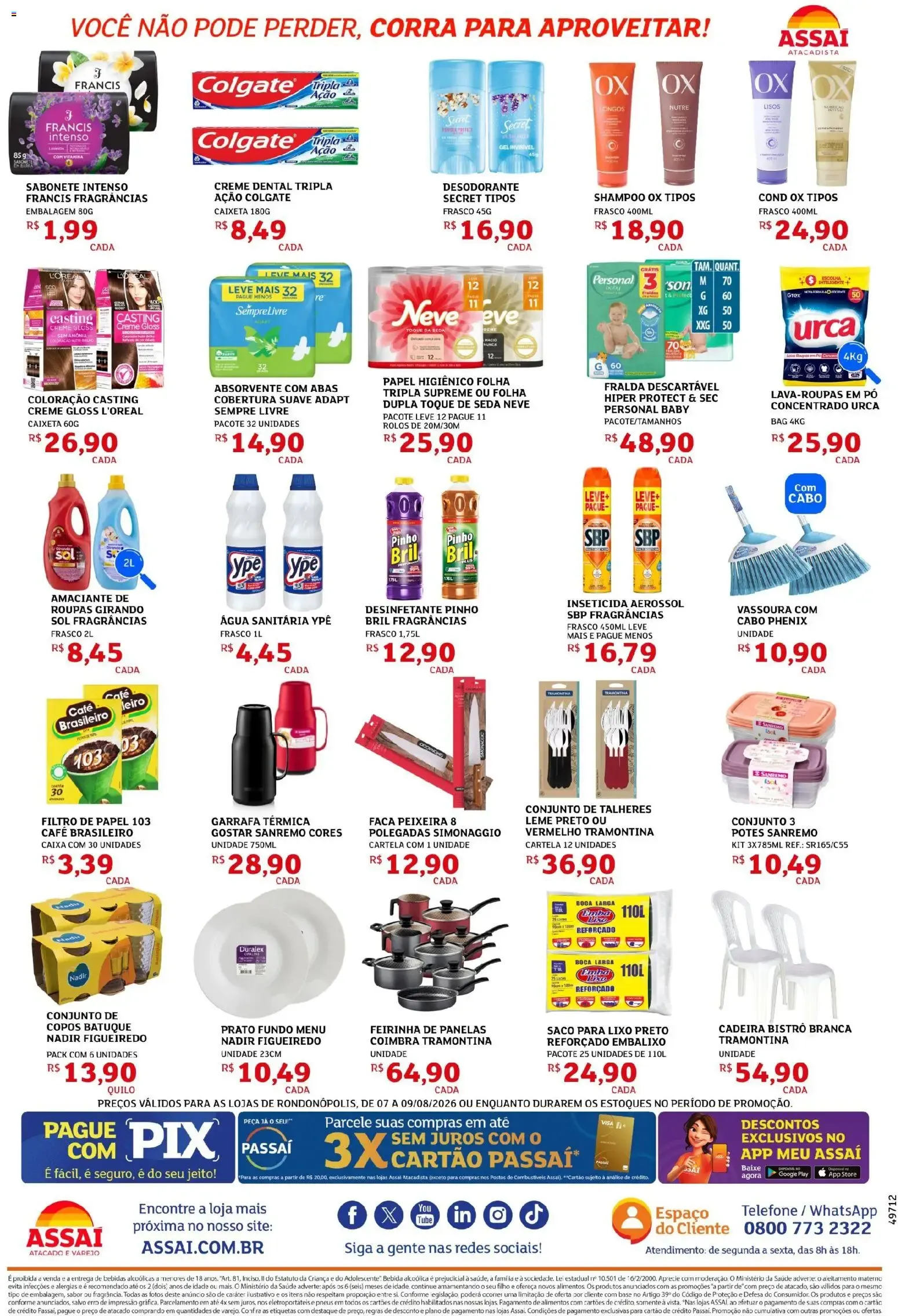 Encarte de Assaí Atacadista ofertas - MT de 07/08/2026 | Promoções Online 7 de agosto até 9 de agosto 2026 - Pagina 4