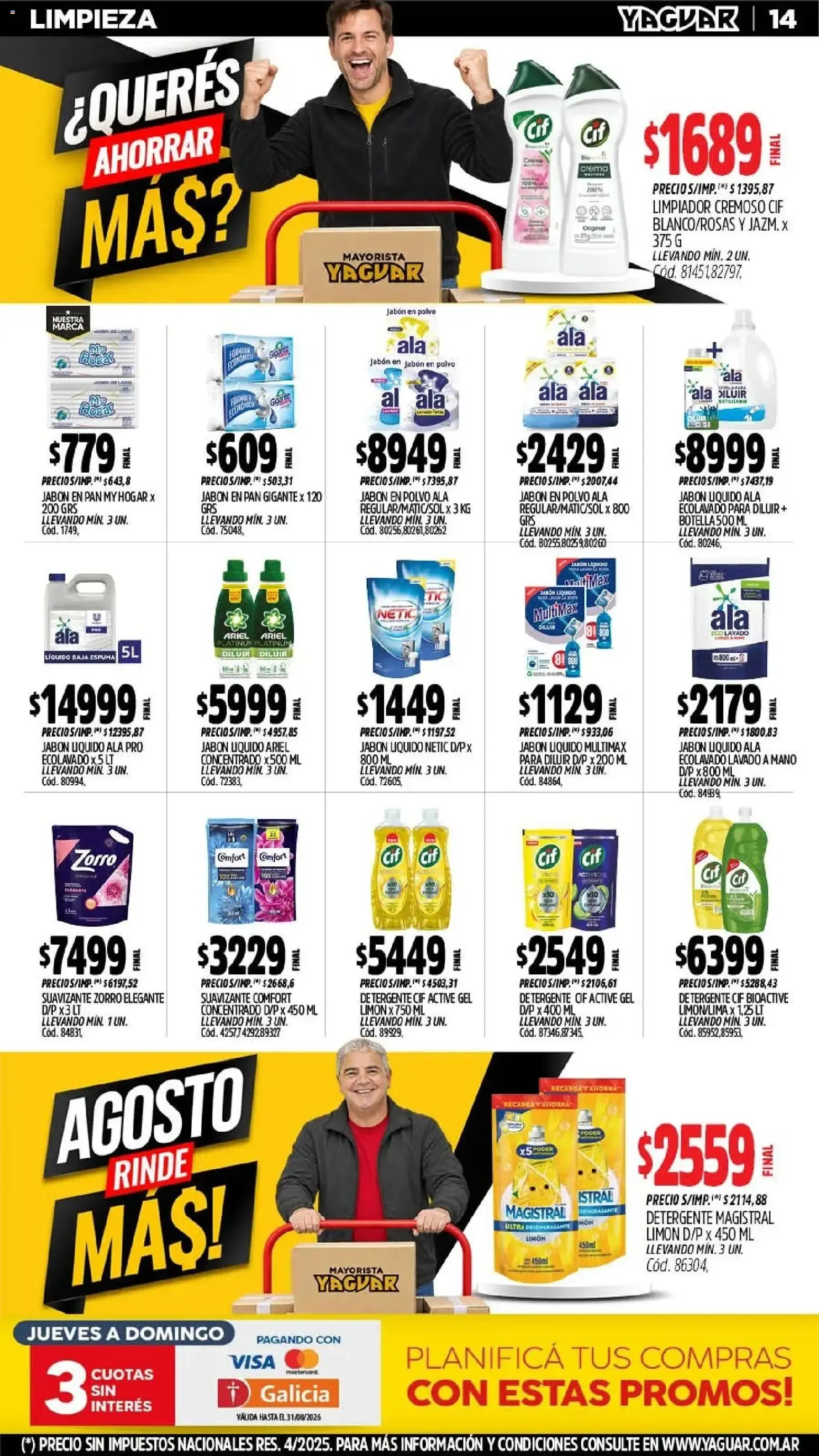 Ofertas de Yaguar - Oferta Semanal Córdoba del 24/08/2026 - 30/08/2026 24 de agosto al 30 de agosto 2026 - Página 14 del catálogo
