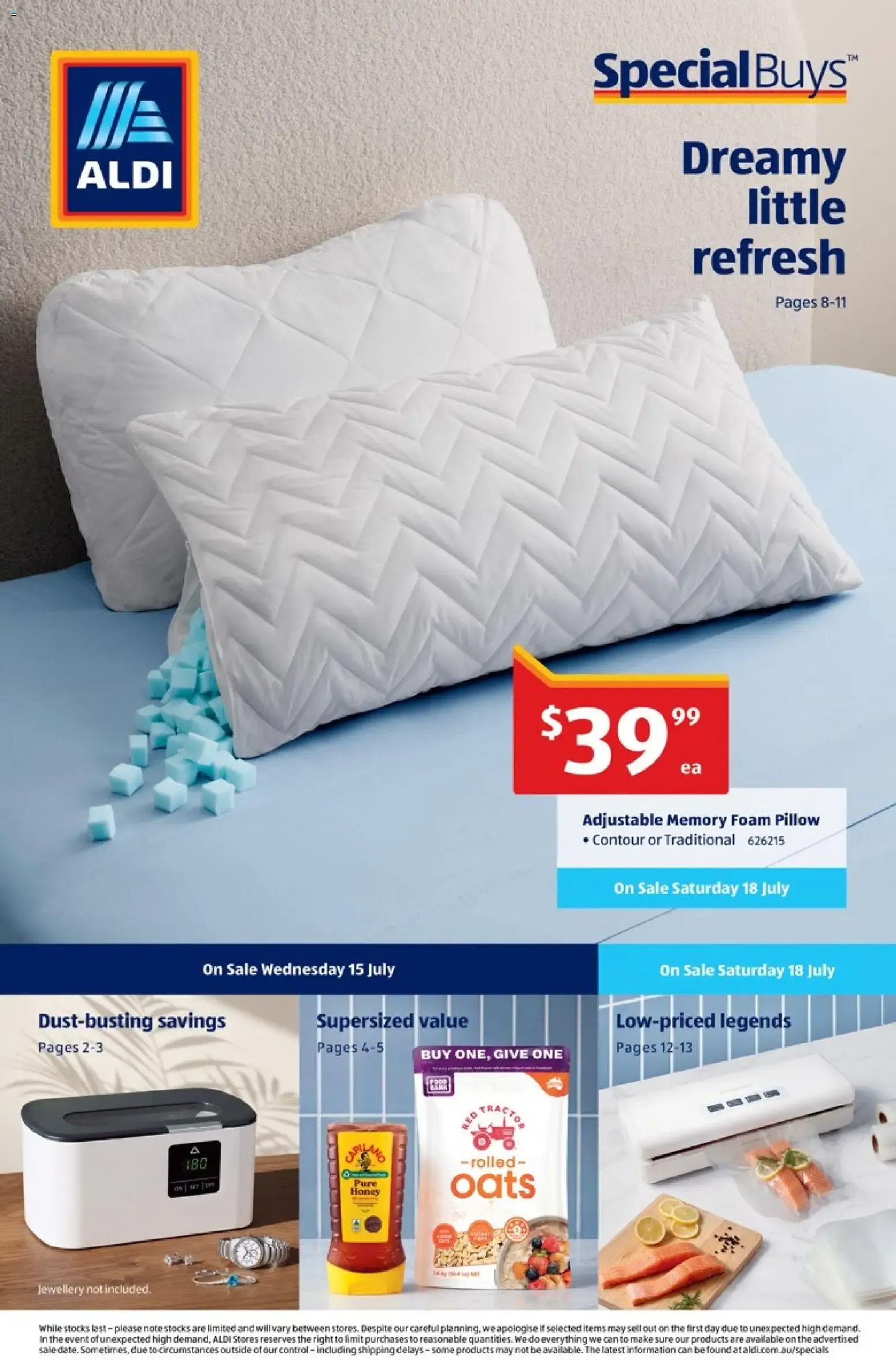 ALDI Special Buys: Dreamy little refresh - Catalogue valid from 15 July to 28 July 2026 - page 1