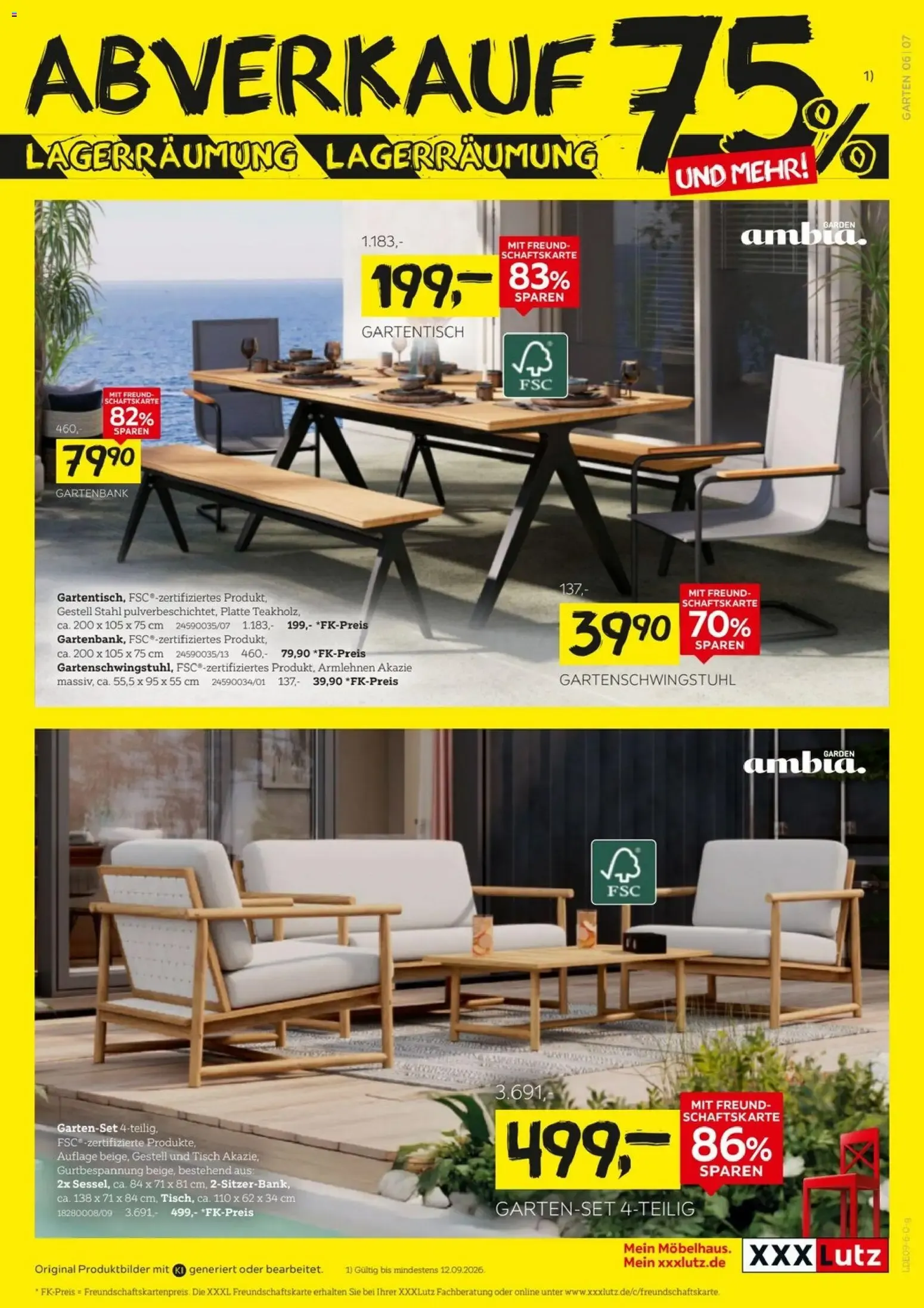 XXXLutz Gartenmöbel-Abverkauf von 29. August bis 12. September 2026 - Prospekt seite 7