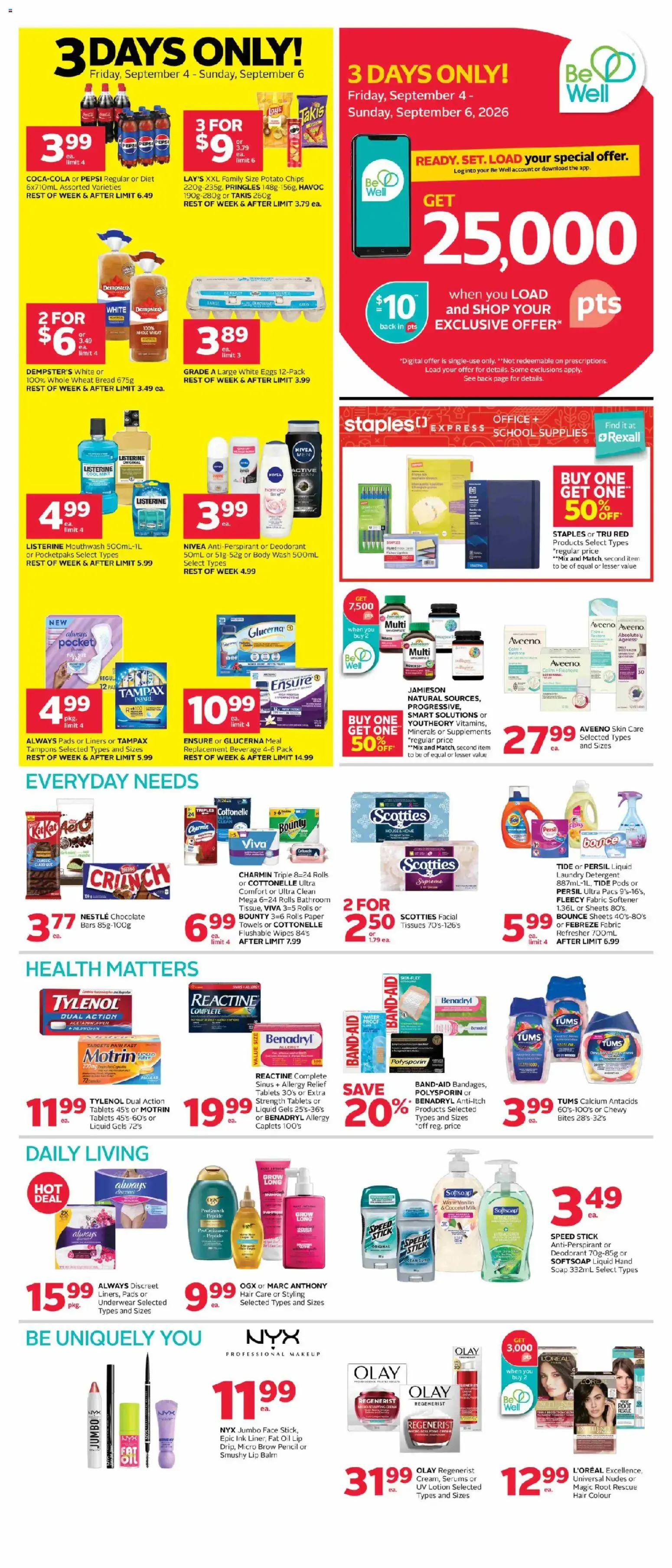 Rexall: Proudly Canadian, Over 120 Years of Caring for Canada's Health from September 4 to September 10 2026 - flyer page 2