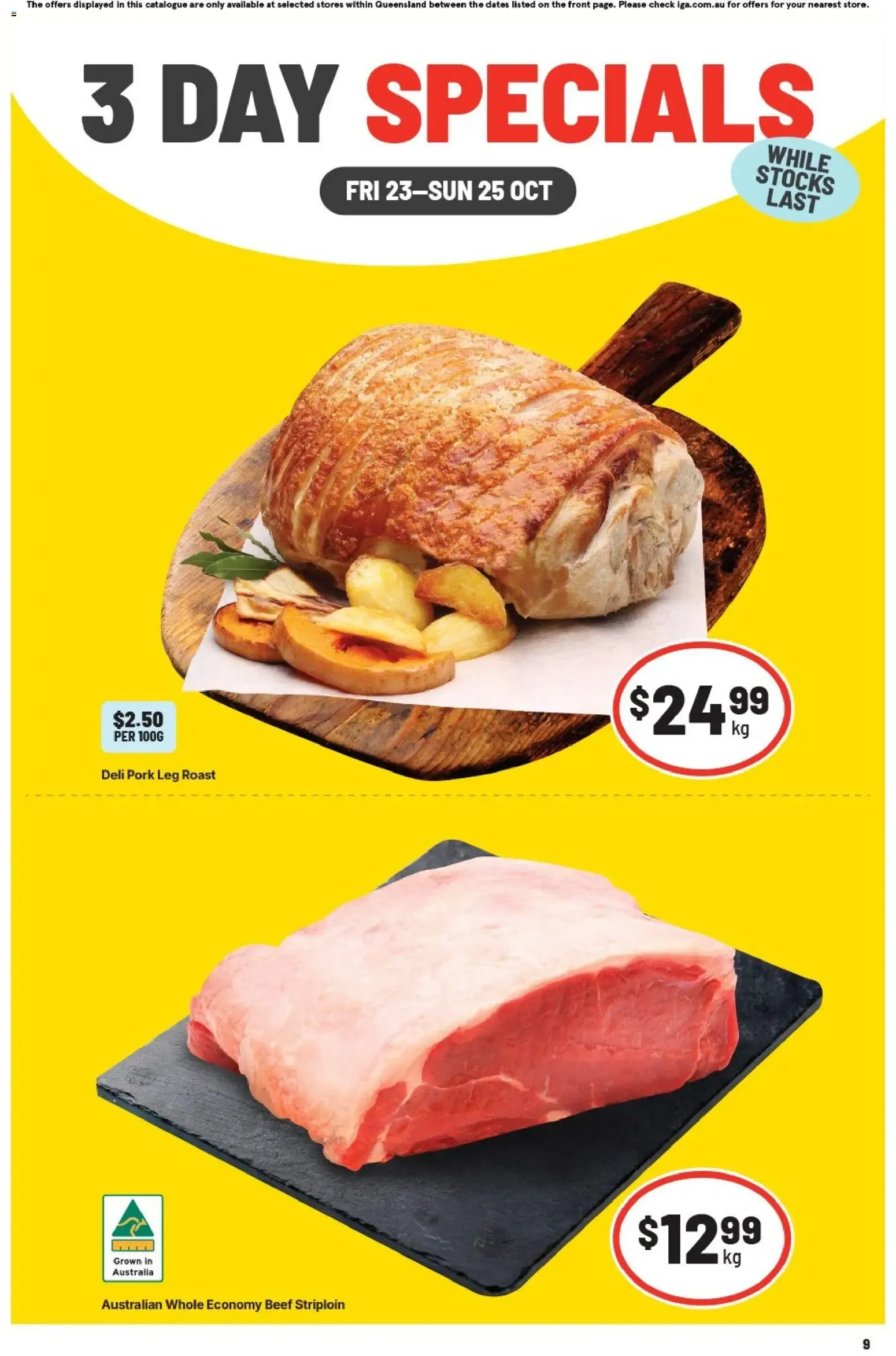 3 DAY SPECIALS - Catalogue valid from 23 October to 25 October 2026 - page 1