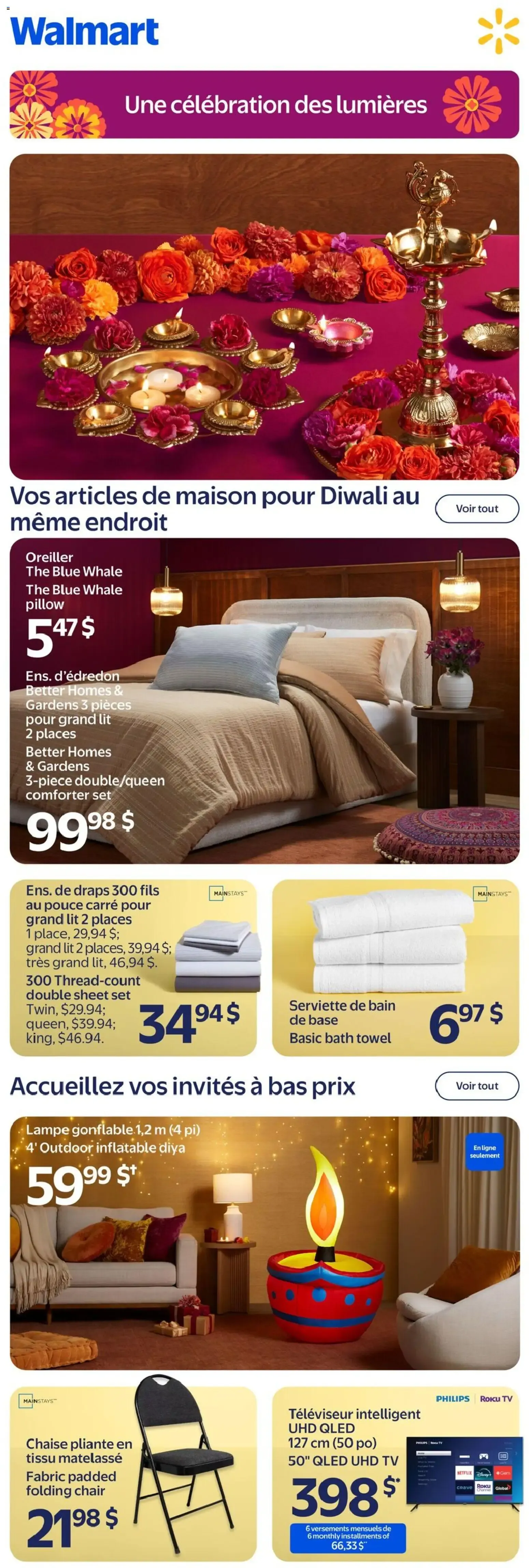 Walmart circulaire - Diwali from Oct 15, 2026 > weekly specials & deals from October 15 to November 11 2026 - flyer page 1