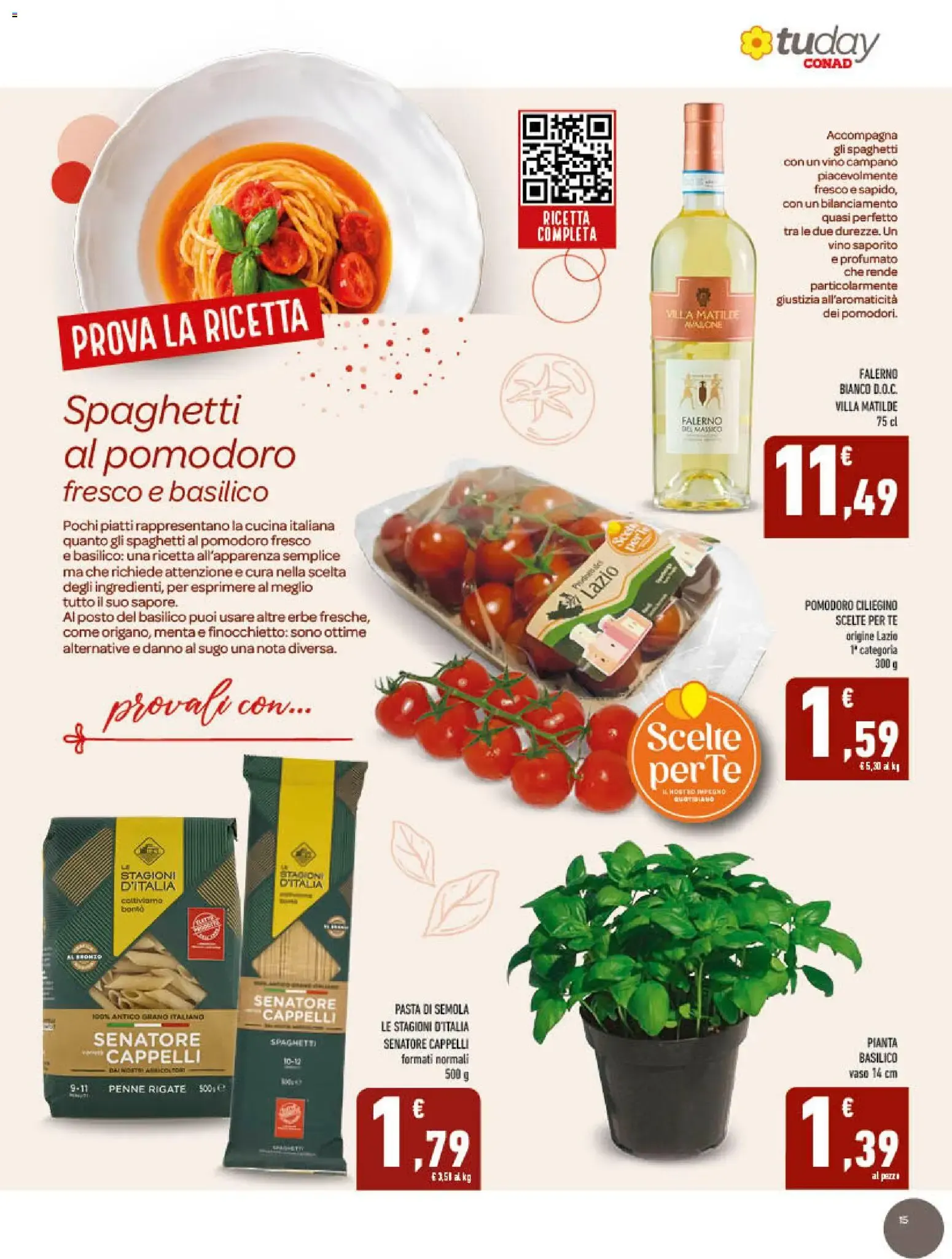 tuday CONAD - Gusto Italiano in Tavola da 17 giugno a 30 giugno di 2026 - Pagina del volantino 15