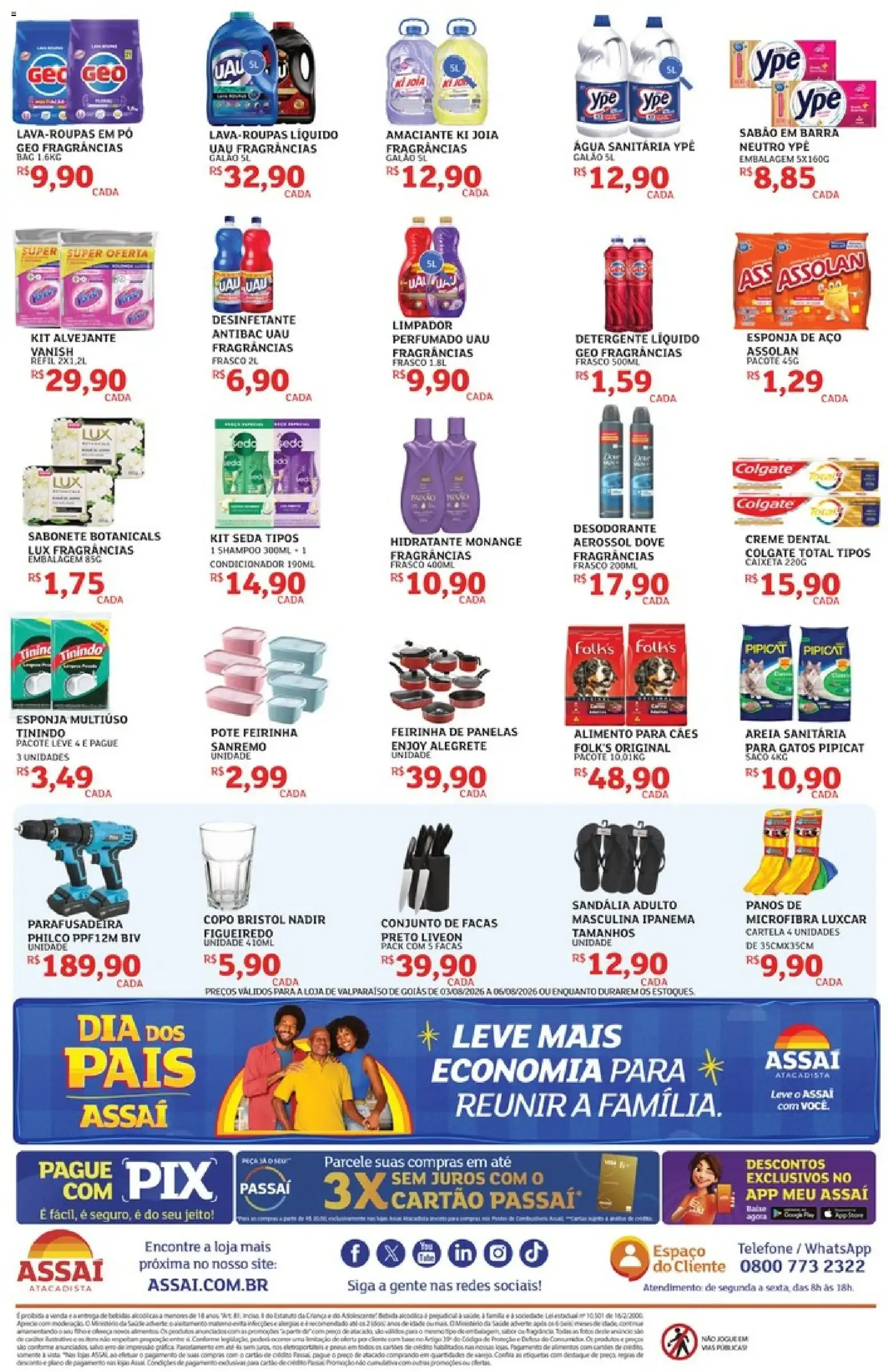 Encarte de Assaí Atacadista: Economi Zasso Assaí 3 de agosto até 6 de agosto 2026 - Pagina 4