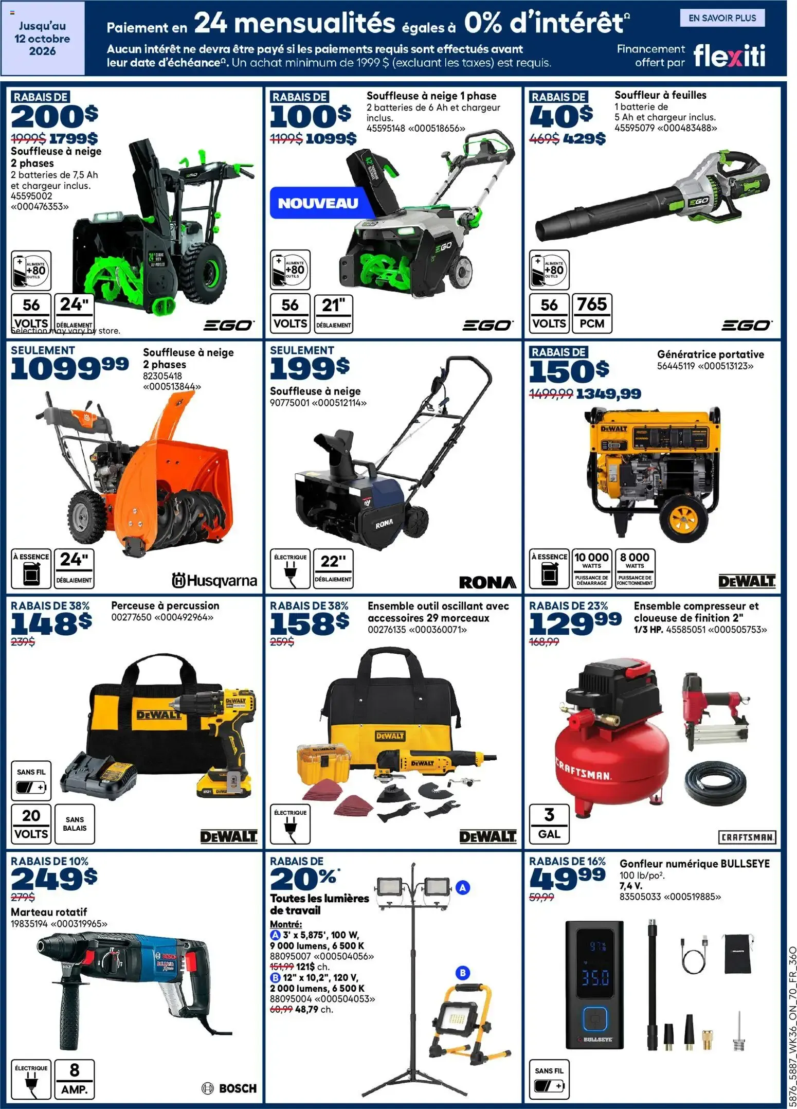 Rona circulaire from Oct 1, 2026 > weekly specials & deals from October 1 to October 14 2026 - flyer page 8