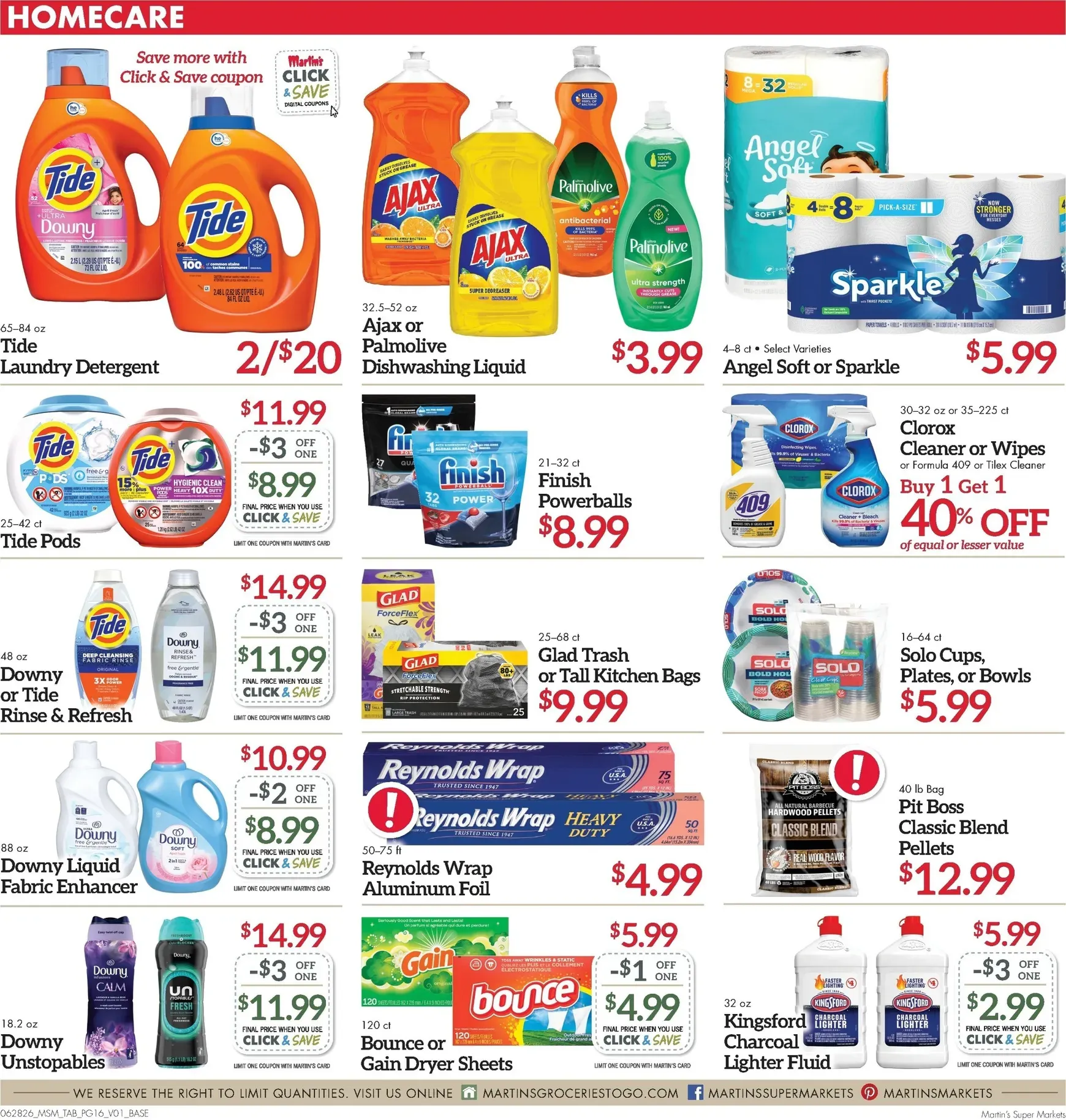 Weekly ad Current Martin's Super Markets leaflet valid from Sunday 06/28/2026 to Saturday 07/04/2026 from June 28 to July 4 2026 - Page 16