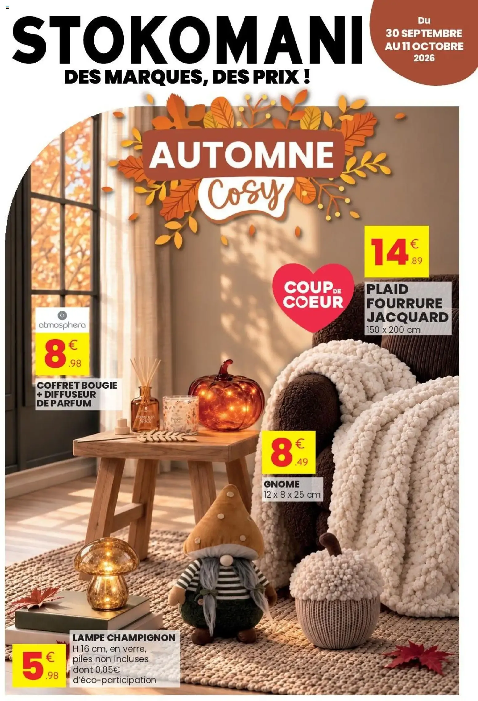 Stokomani Catalogue du 30/09/2026 - Magasin Stockomanie du 30 septembre au 11 octobre 2026 - Catalogue page 1