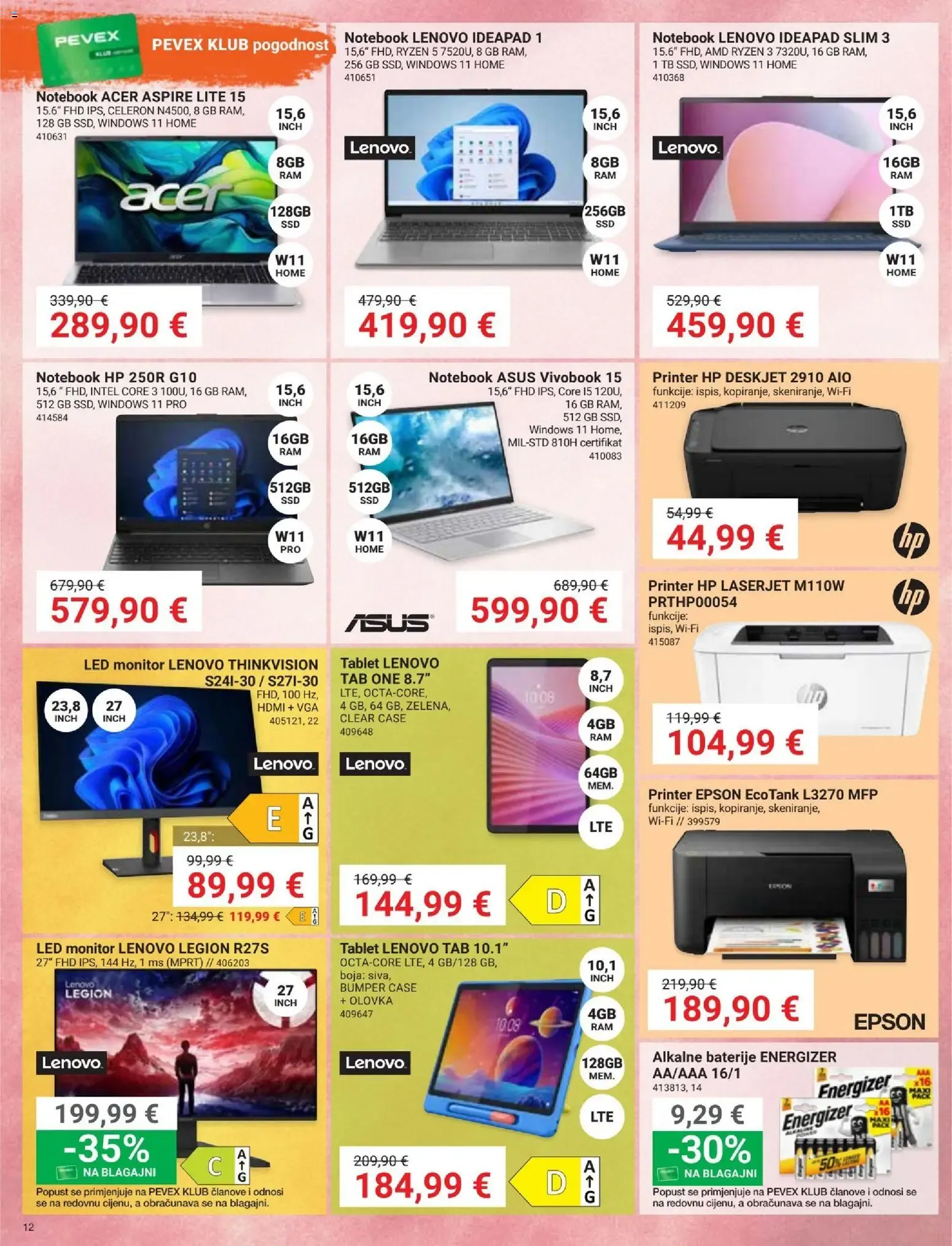 Katalog PEVEX Katalog od 24. rujna do 20. listopada 2026. - Pregled Stranica 12