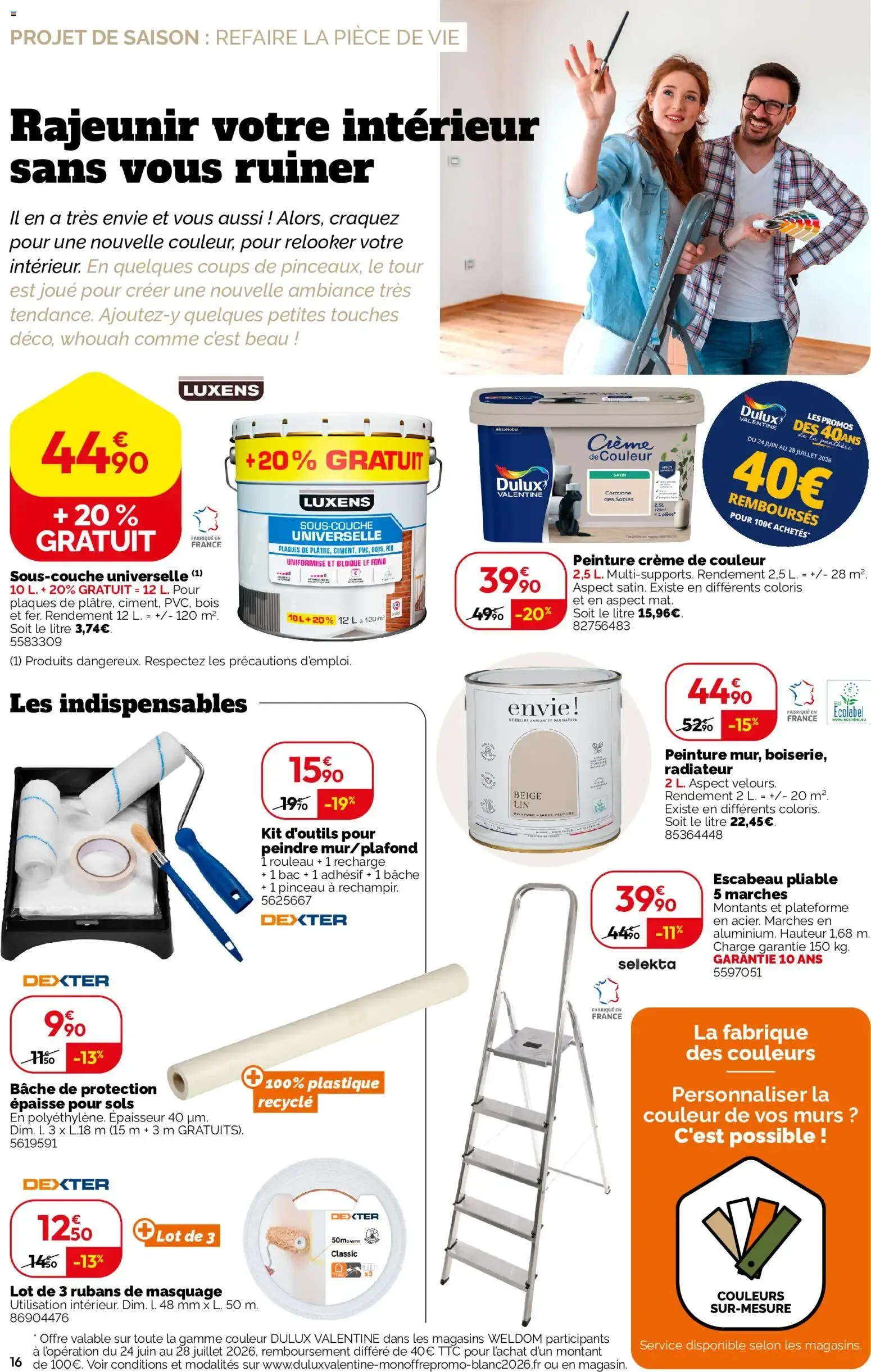 Weldom - Le festival des petits travaux du 24 juin au 21 juillet 2026 - Catalogue page 16