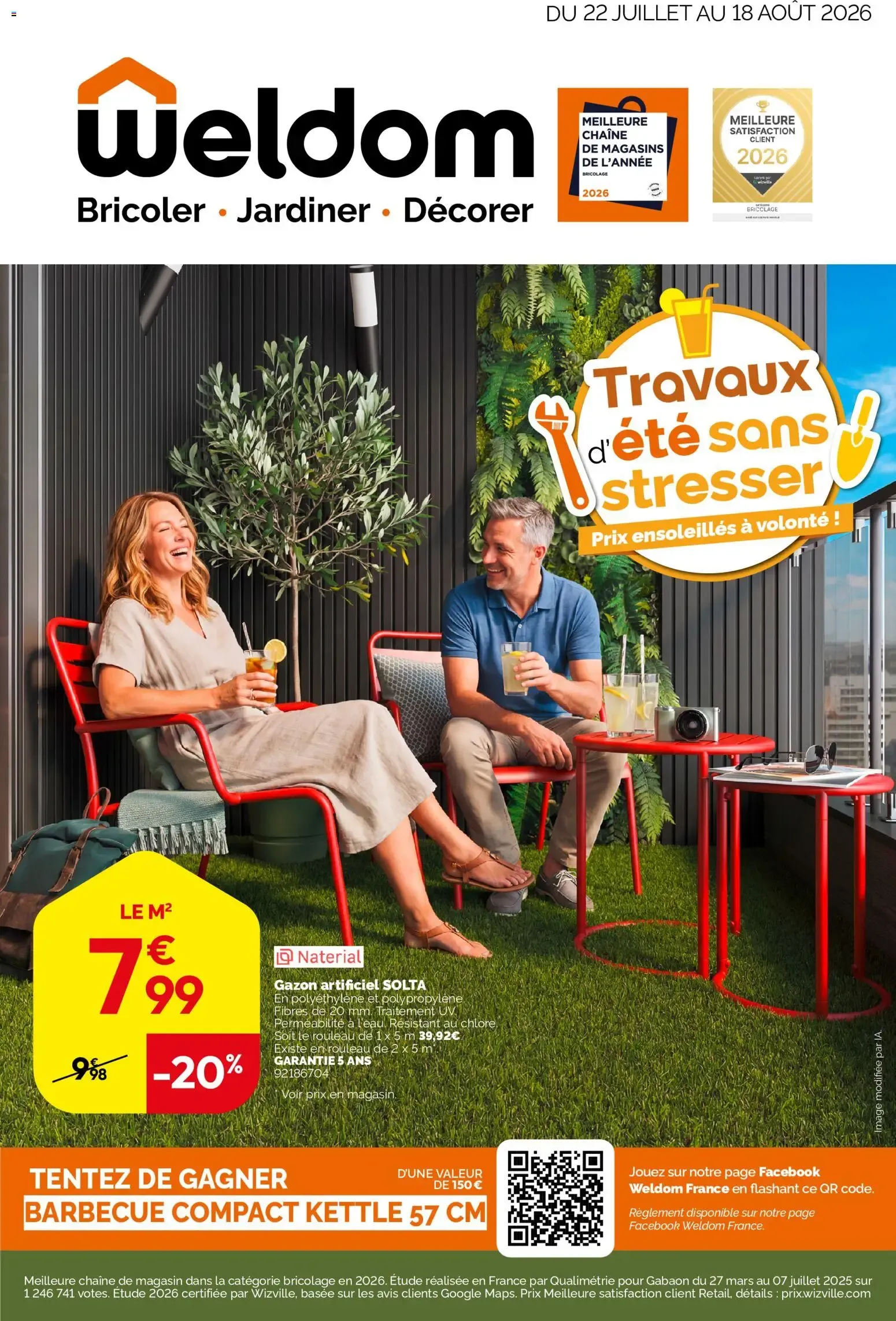 Weldom catalogue à partir du 22/07/2026 - promo en ligne du 22 juillet au 18 août 2026 - Catalogue page 1