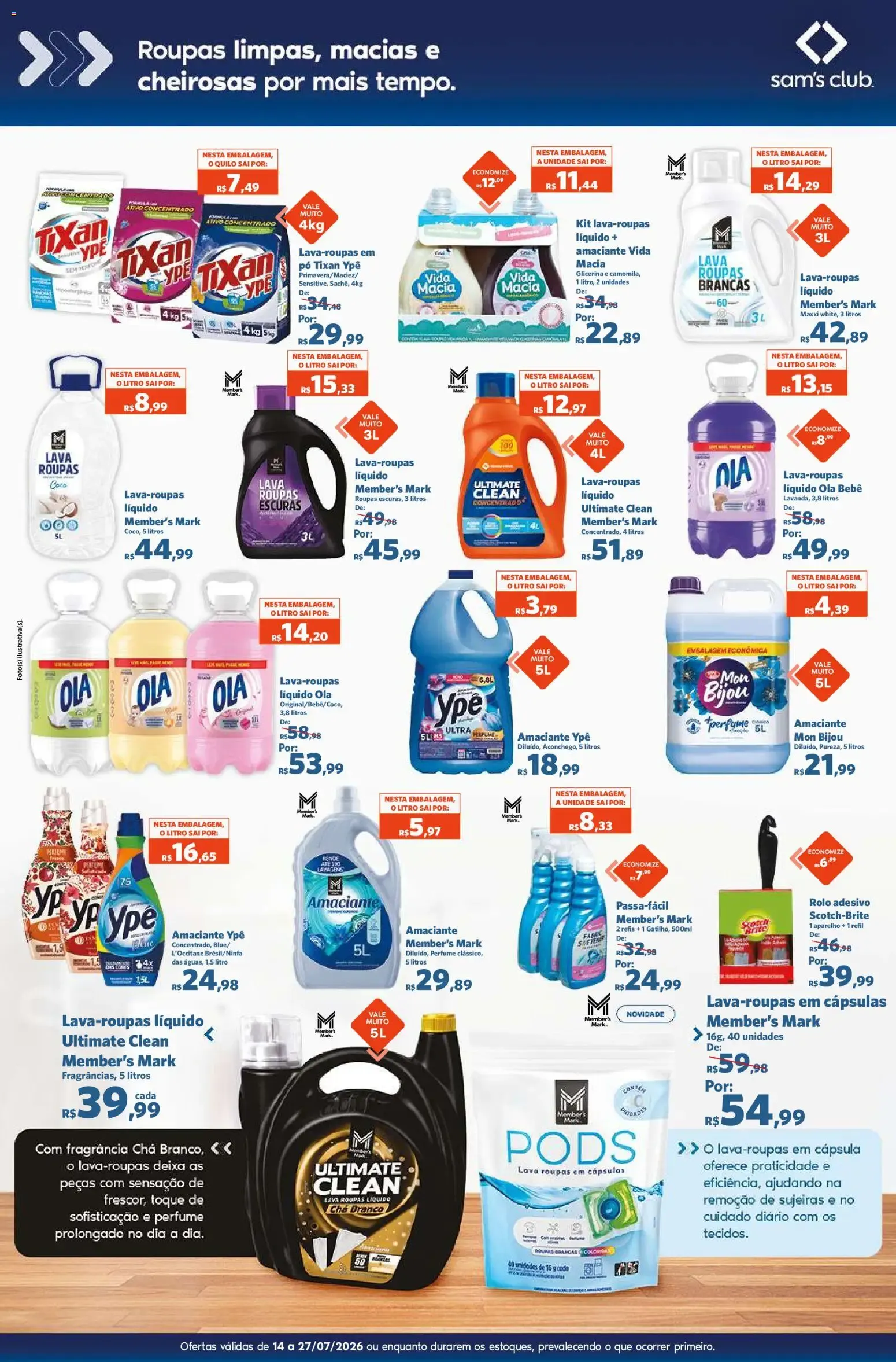 Encarte de Sam's Club ofertas Casa Limpa de 14/07/2026 | Promoções Online 14 de julho até 27 de julho 2026 - Pagina 2
