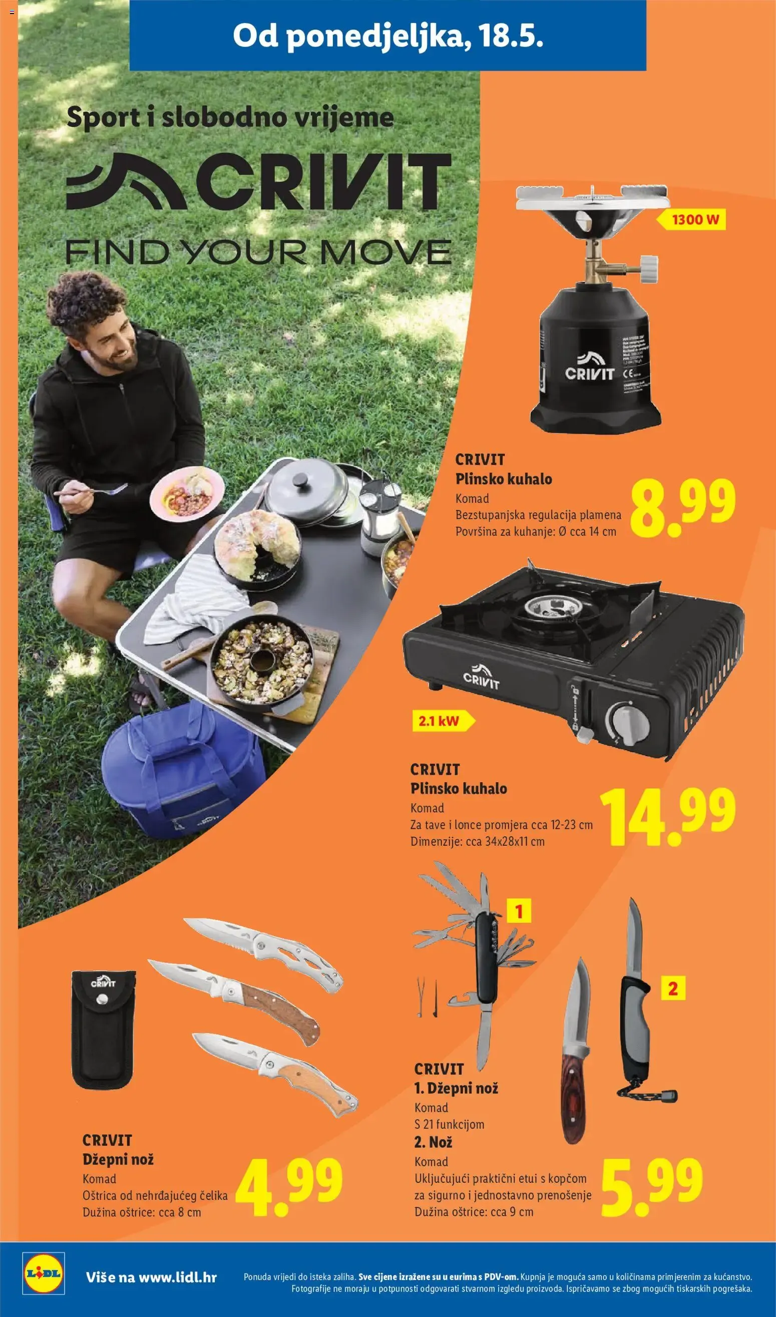 Katalog Lidl CRIVIT Find your move novi od 18.05.2026 na listanje > letak digitalni od 18. svibnja do 31. kolovoza 2026. - Pregled Stranica 10