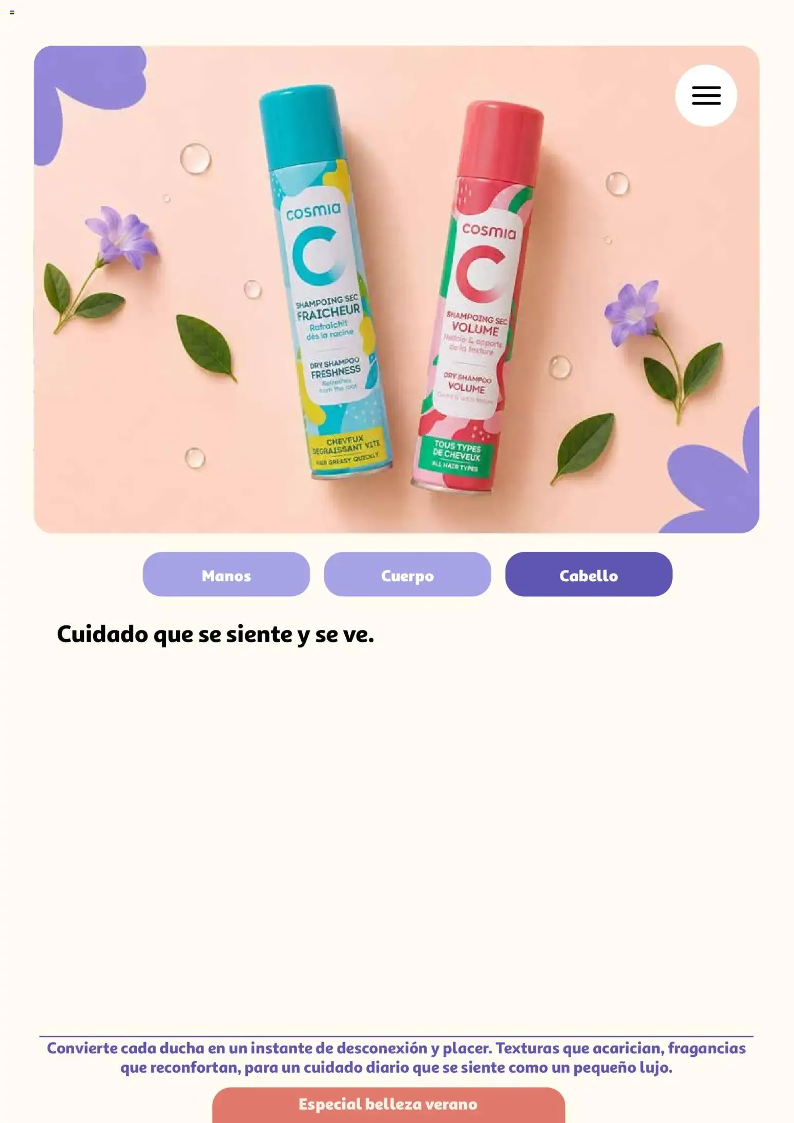 Catálogo de Alcampo Folleto Digital: Aquí se viene a Brillar con Cosmía 5 de mayo al 31 de agosto 2026 - Página 8