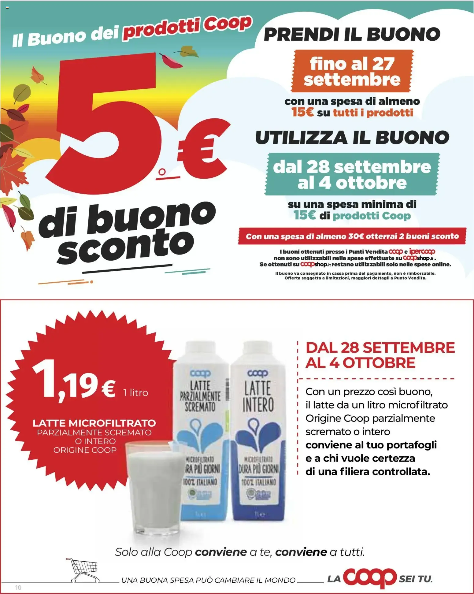 SOTTO COSTO FRESCHISSIMI - Ipercoop da 24 settembre a 30 settembre di 2026 - Pagina del volantino 10