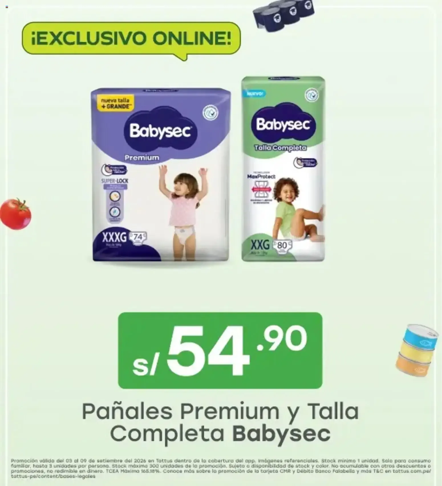 Catalogo de Pañales Premium y Talla Completa Babysec 3 de setiembre al 9 de setiembre 2026 - Pag 1