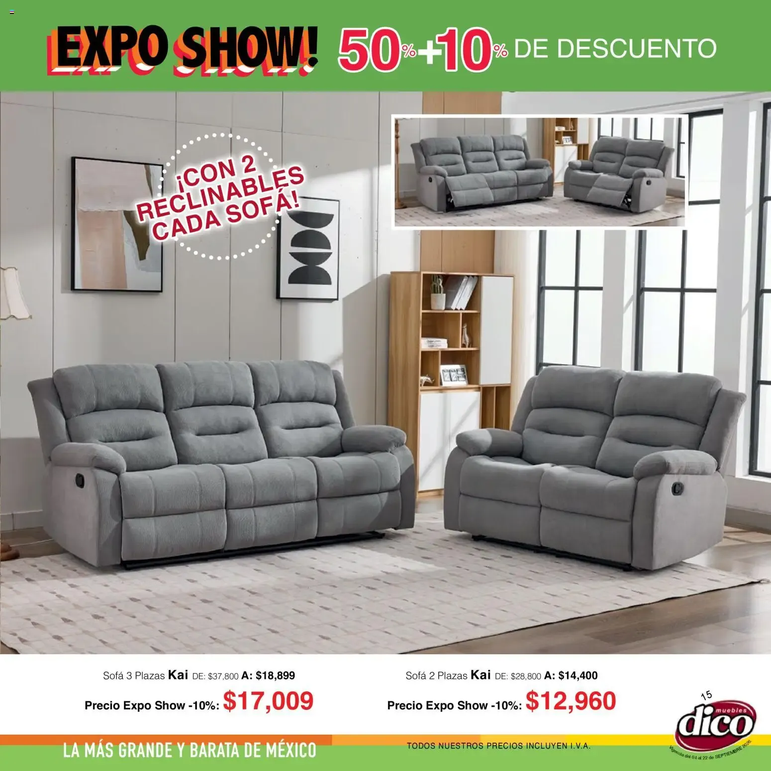 Catálogo de Muebles Dico catálogo Expo Show (04/09/2026 - 22/09/2026) - catálogo en línea 4 de septiembre al 22 de septiembre 2026 - Pagina 15