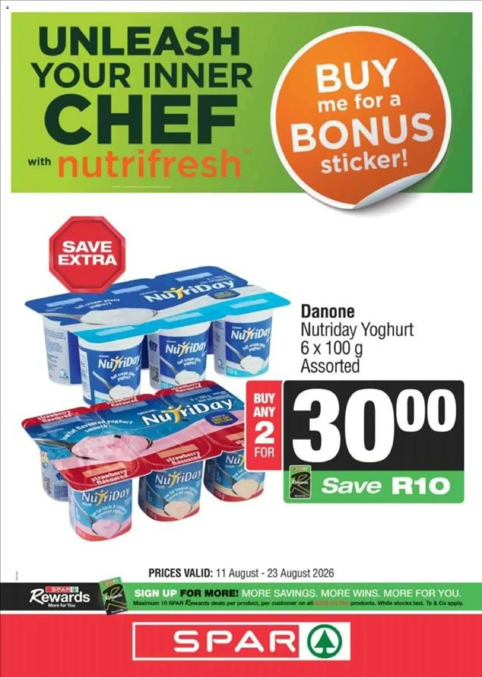 Spar Specials (11/08/2026 - 23/08/2026) Online from 11 August to 23 August 2026 - Catalogue Page 1