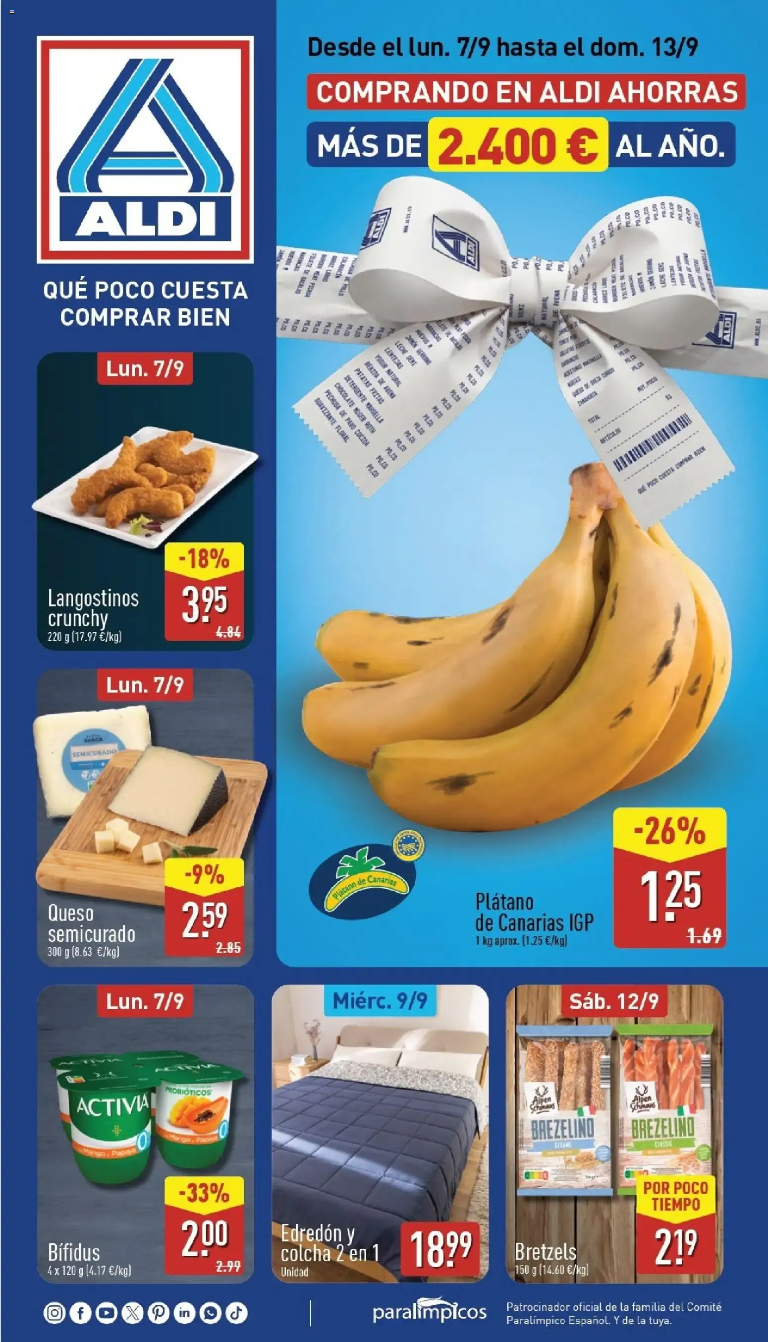 Folleto de ofertas Aldi Canarias del 07 al 13 de septiembre