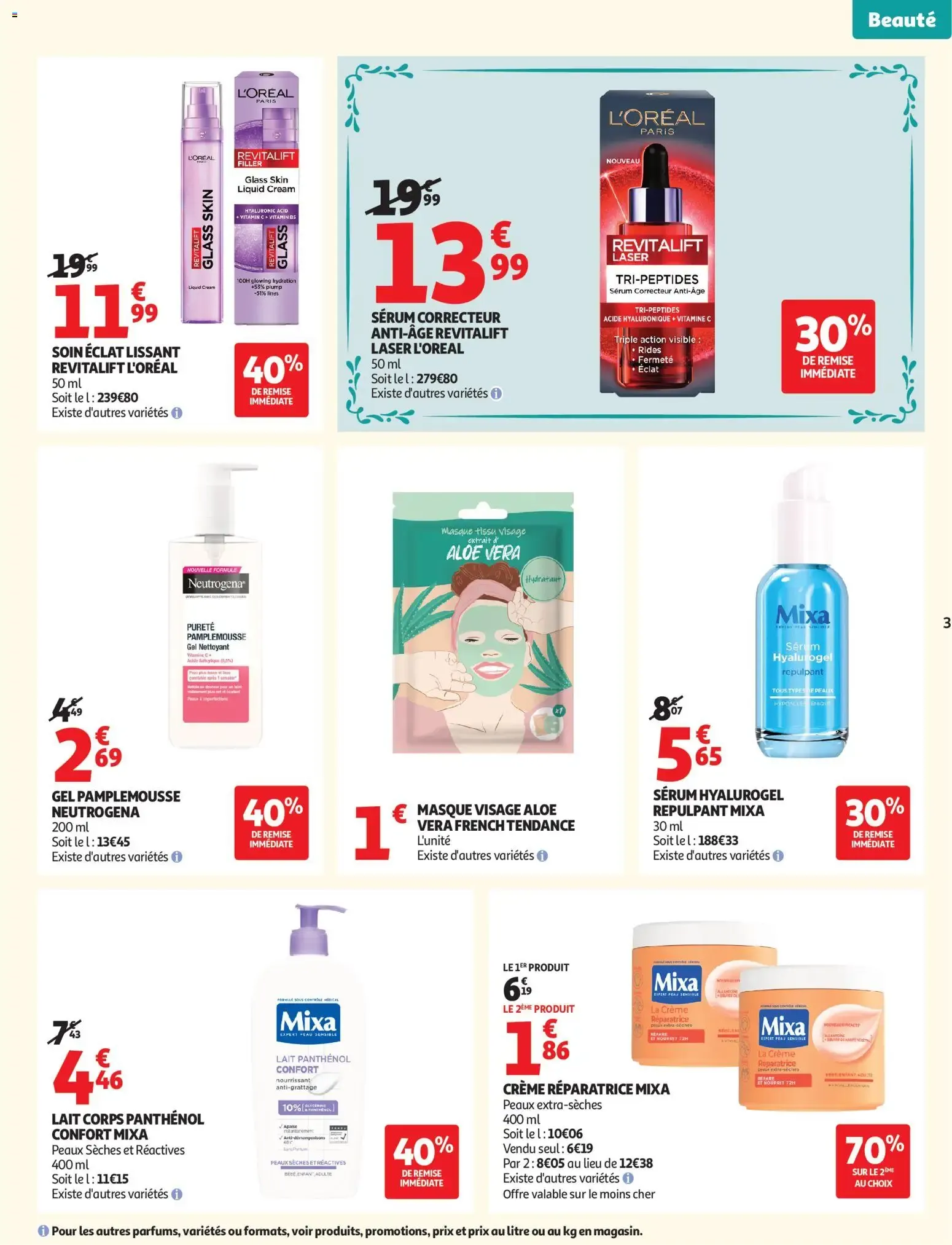 Auchan Beauté, Halles hypers à partir du 16/06/2026 - promo en ligne du 16 juin au 28 juin 2026 - Catalogue page 3