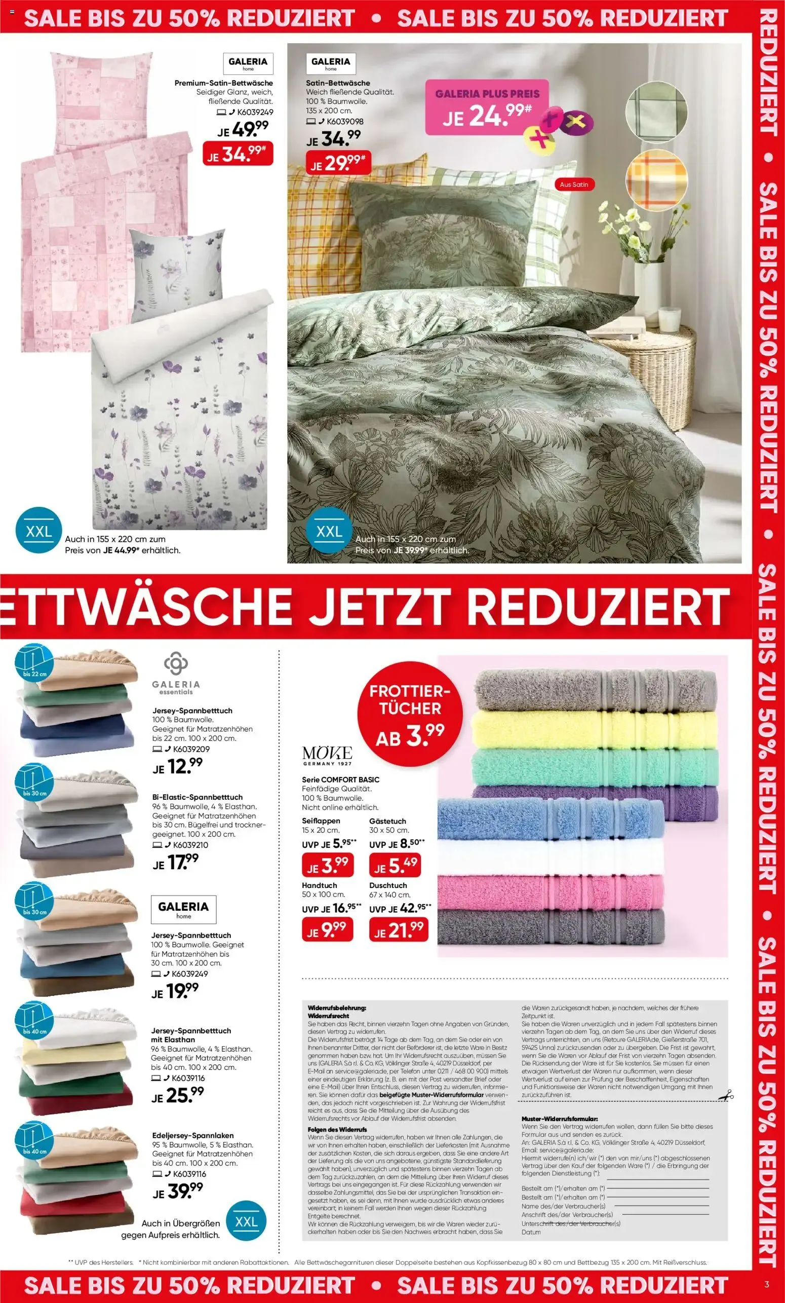 GALERIA SALE - Der Grosse Sommer Sale von 24. Juni bis 7. Juli 2026 - Prospekt seite 3