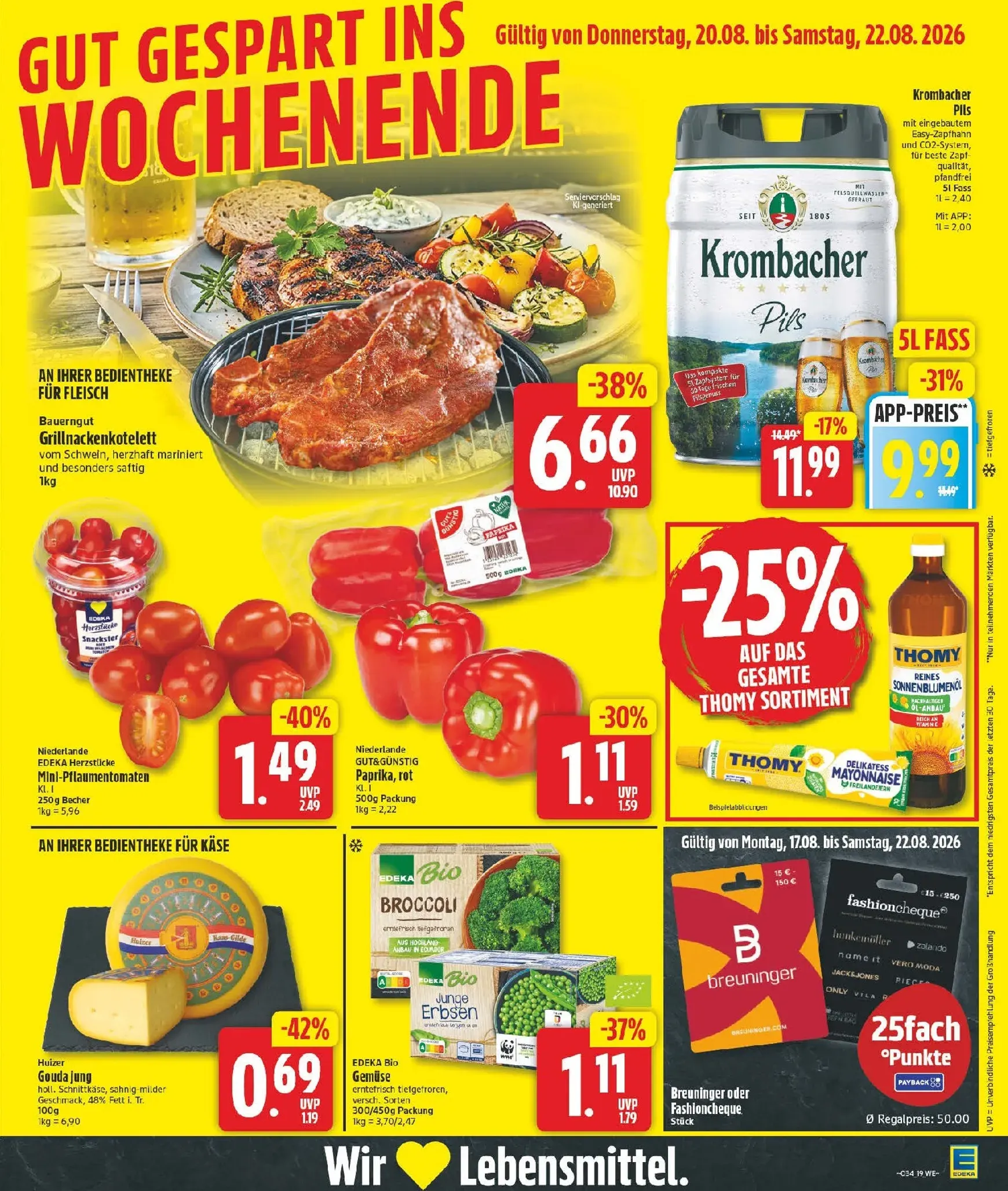 Edeka Prospekt nächste Woche – von Montag 17.08.2026 bis Samstag 22.08.2026 von 17. August bis 22. August 2026 - Prospekt seite 23