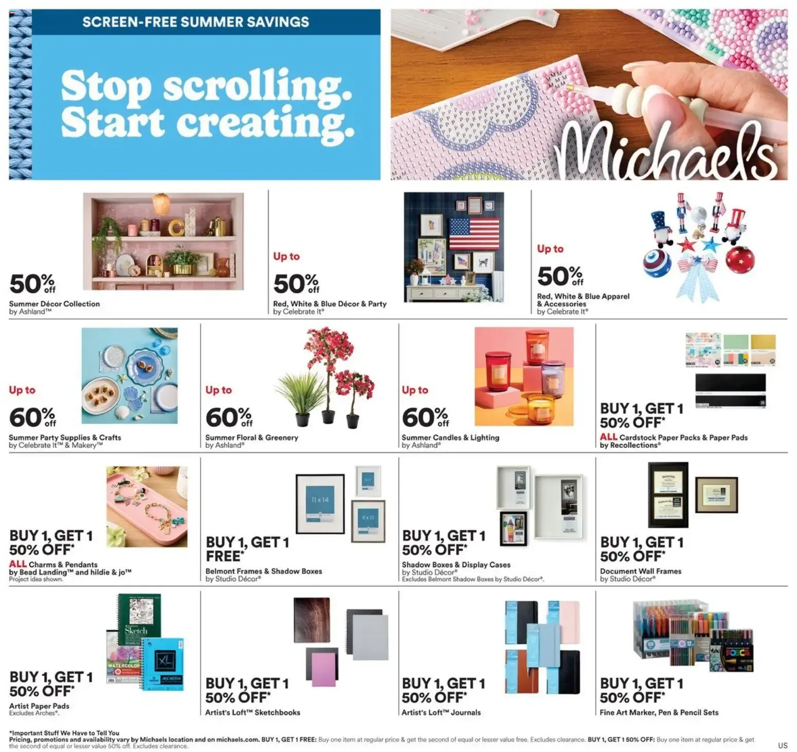 Screen-Free Summer Savings from June 28 to July 4 2026 - flyer page 1