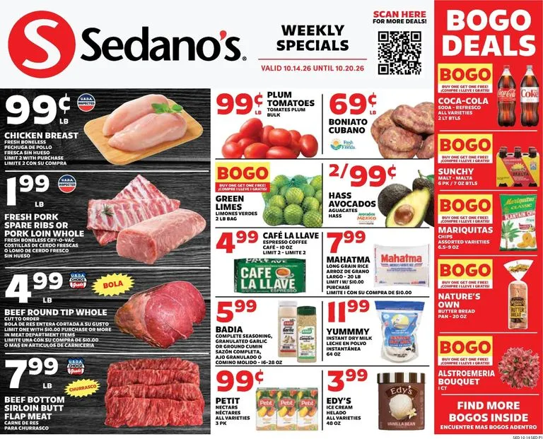 Sedano's Weekly Specials